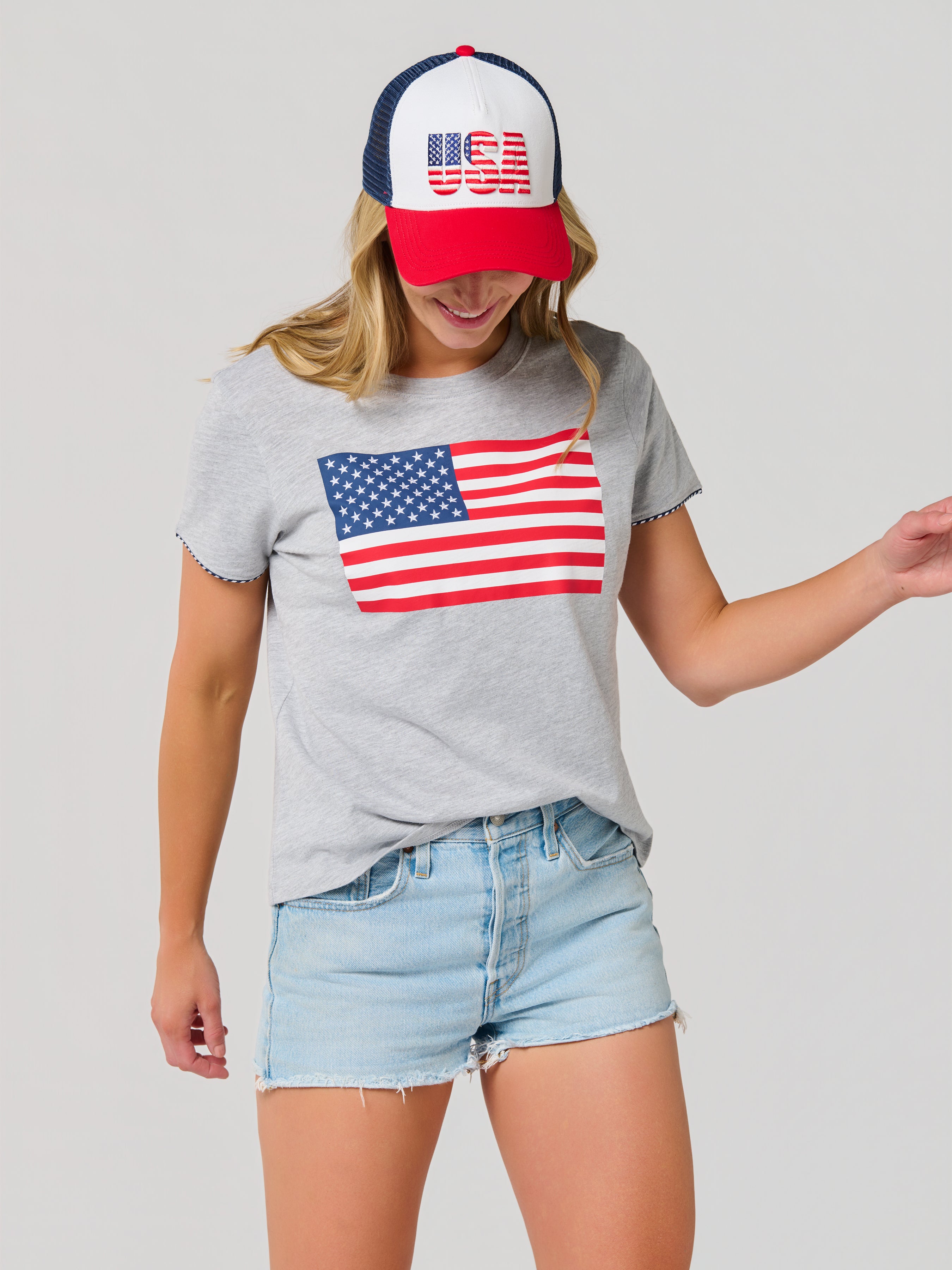 Shiraleah "USA" Trucker Hat, Multi