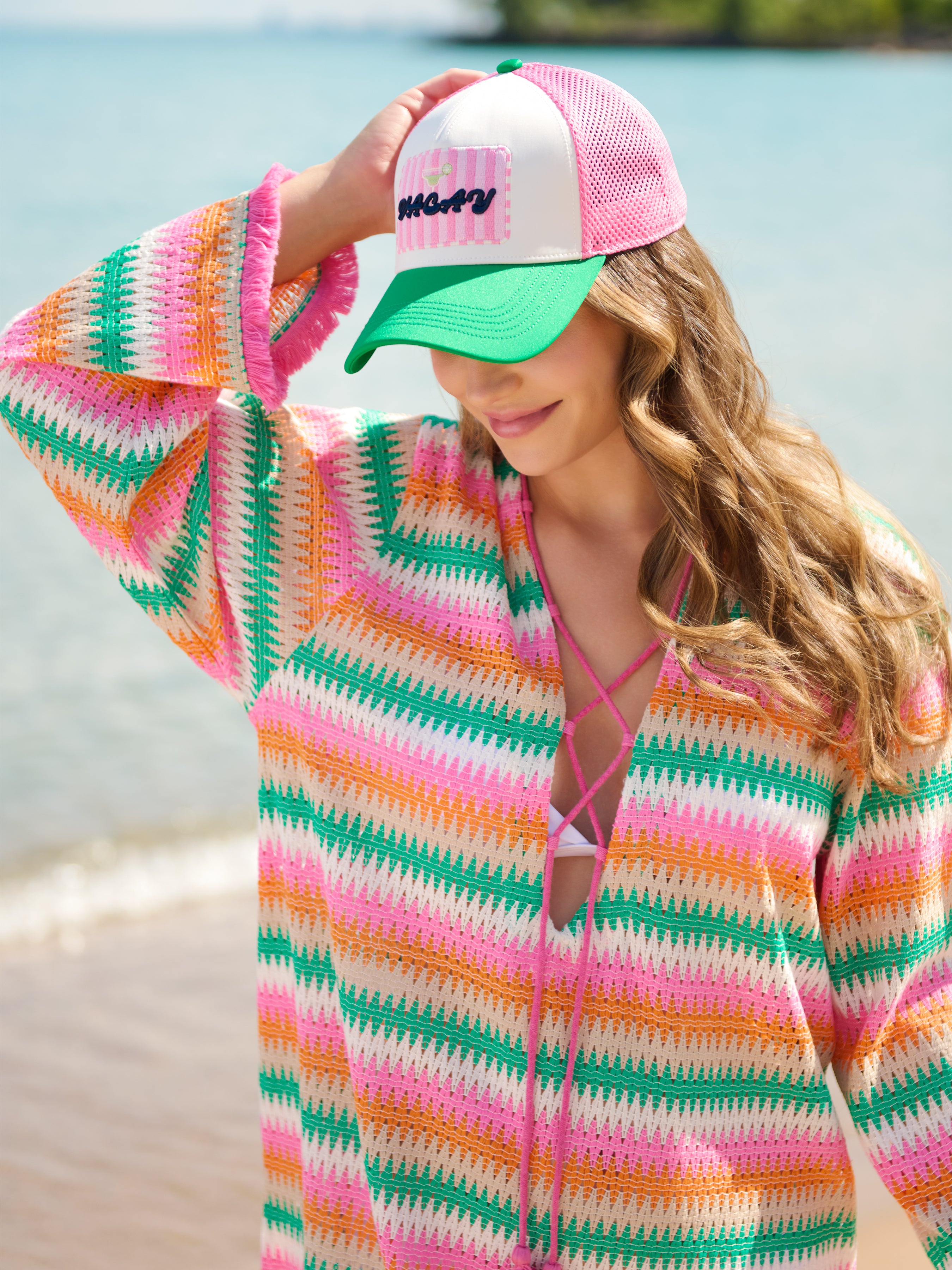 Shiraleah "Vacay" Trucker Hat, Multi