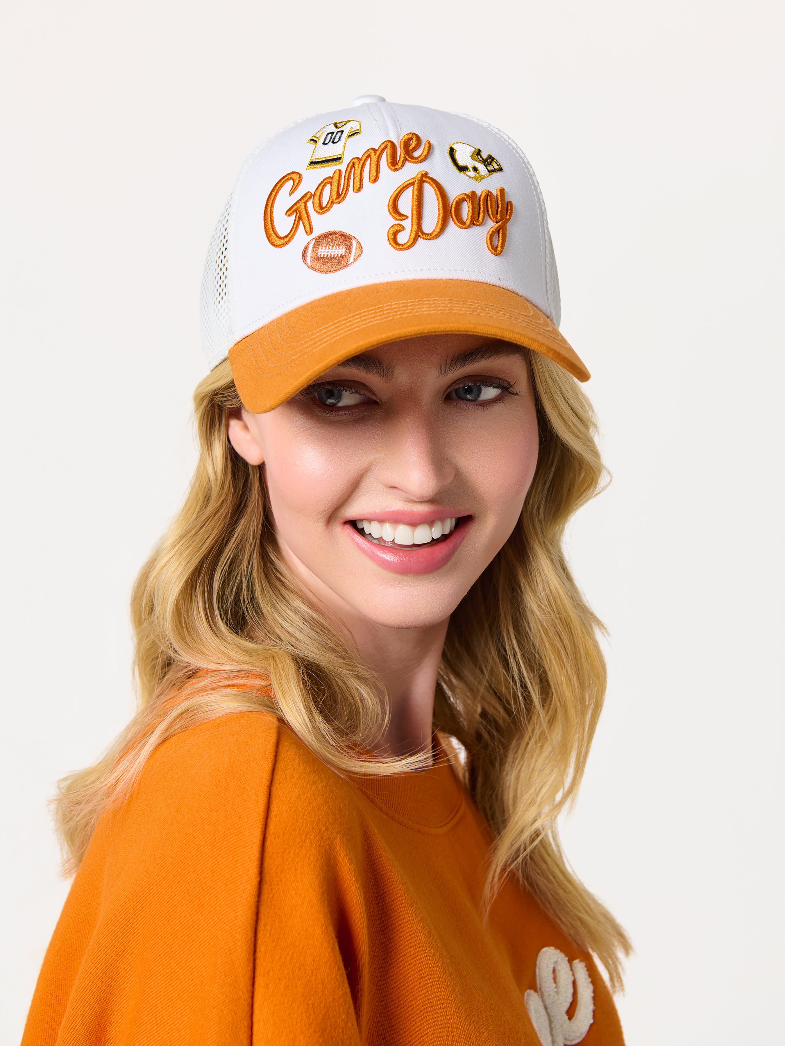 Shiraleah "Game Day" Trucker Hat BURNT ORANGE / OS
