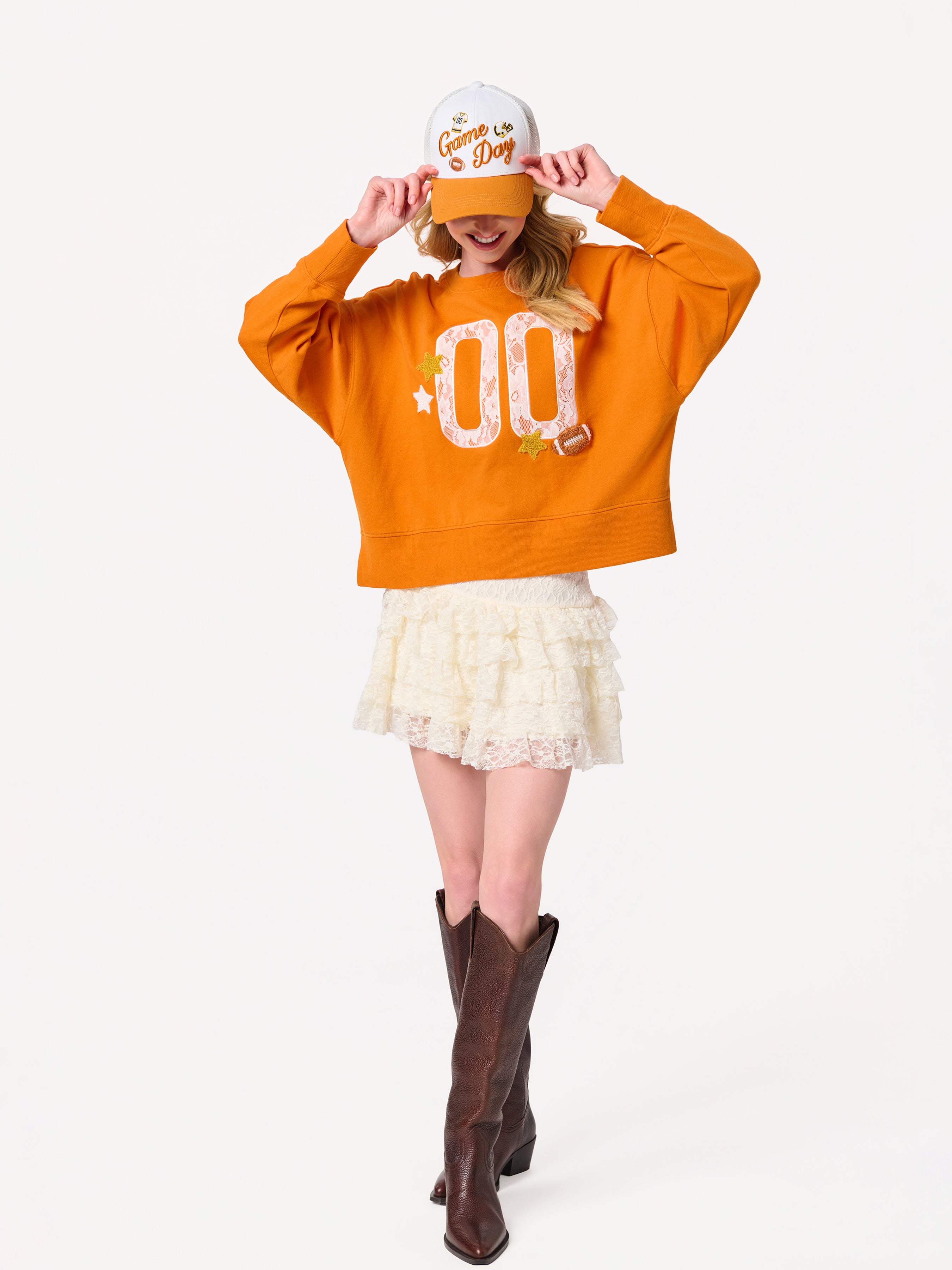 Shiraleah "Game Day" Trucker Hat BURNT ORANGE / OS