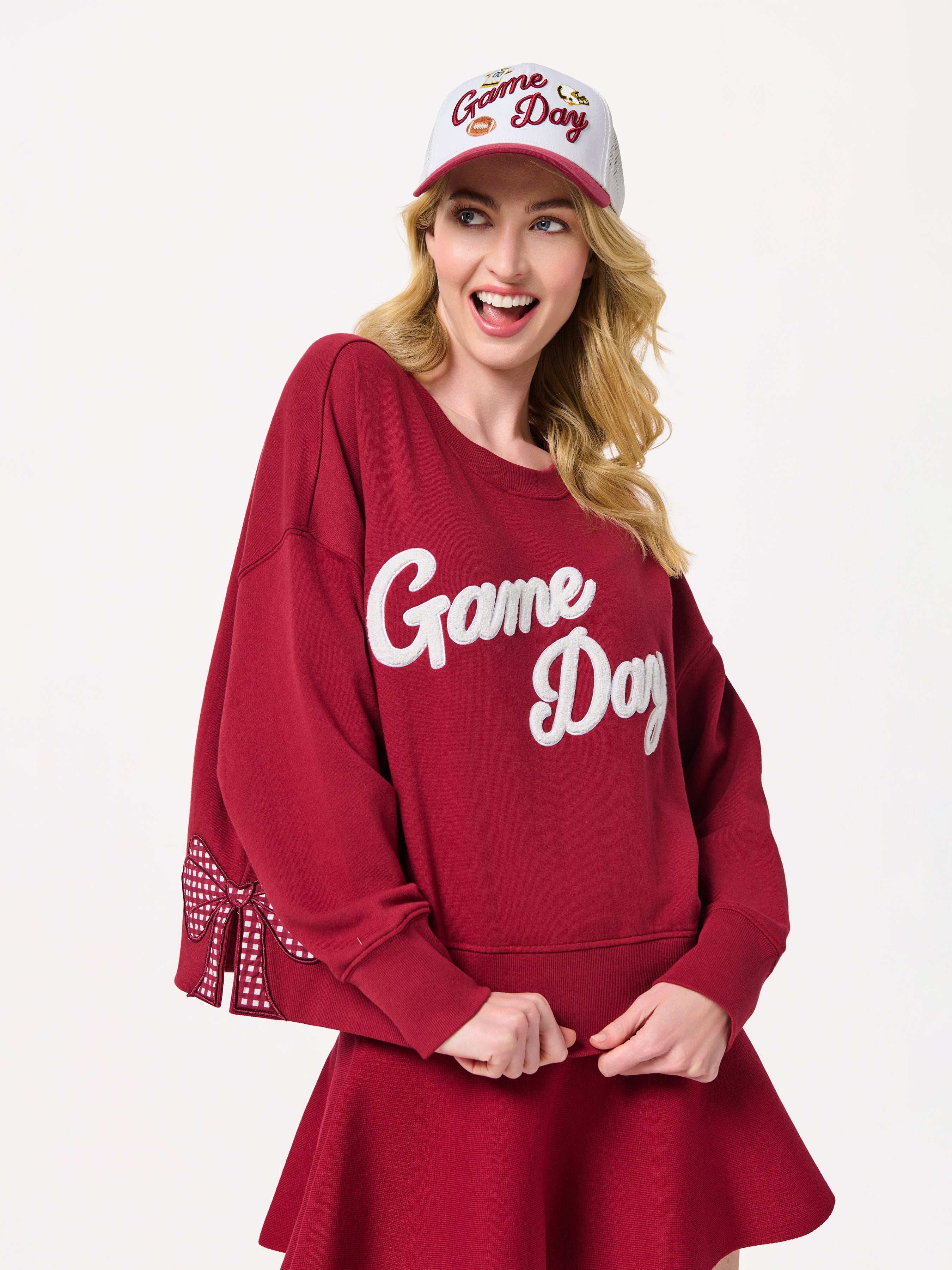 Shiraleah "Game Day" Trucker Hat MAROON / OS