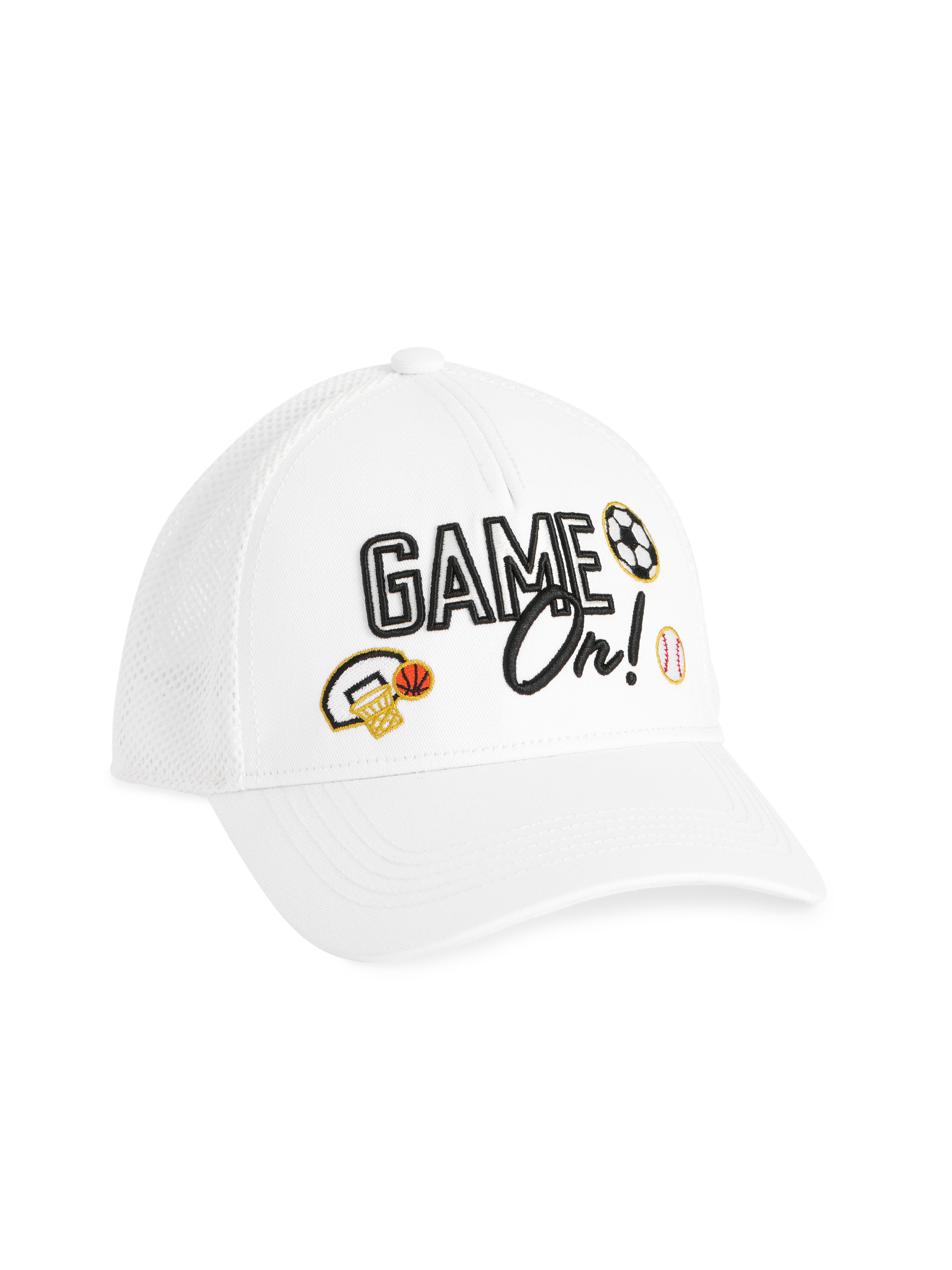 Shiraleah "Game On" Trucker Hat, White