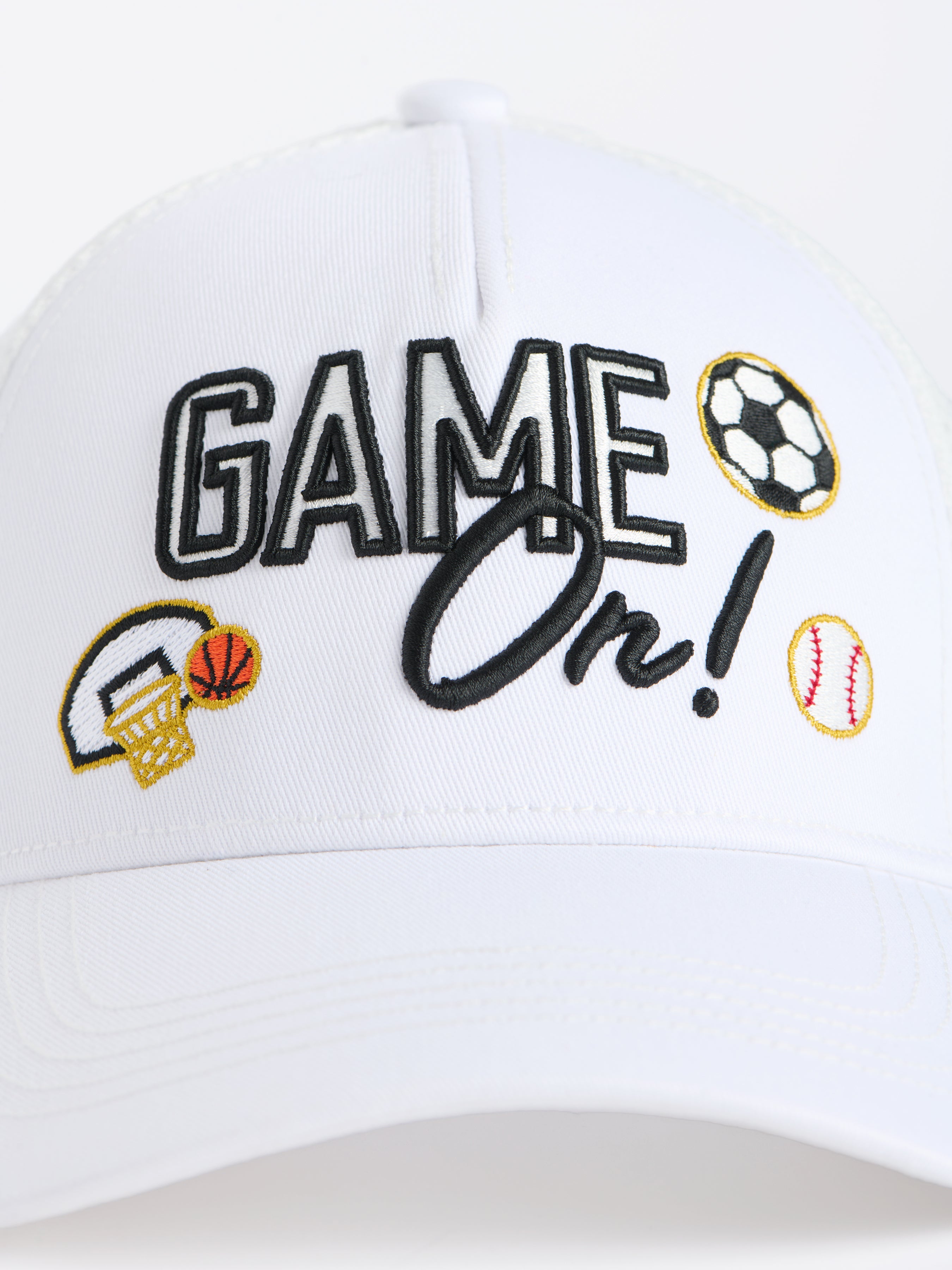 Shiraleah "Game On" Trucker Hat, White