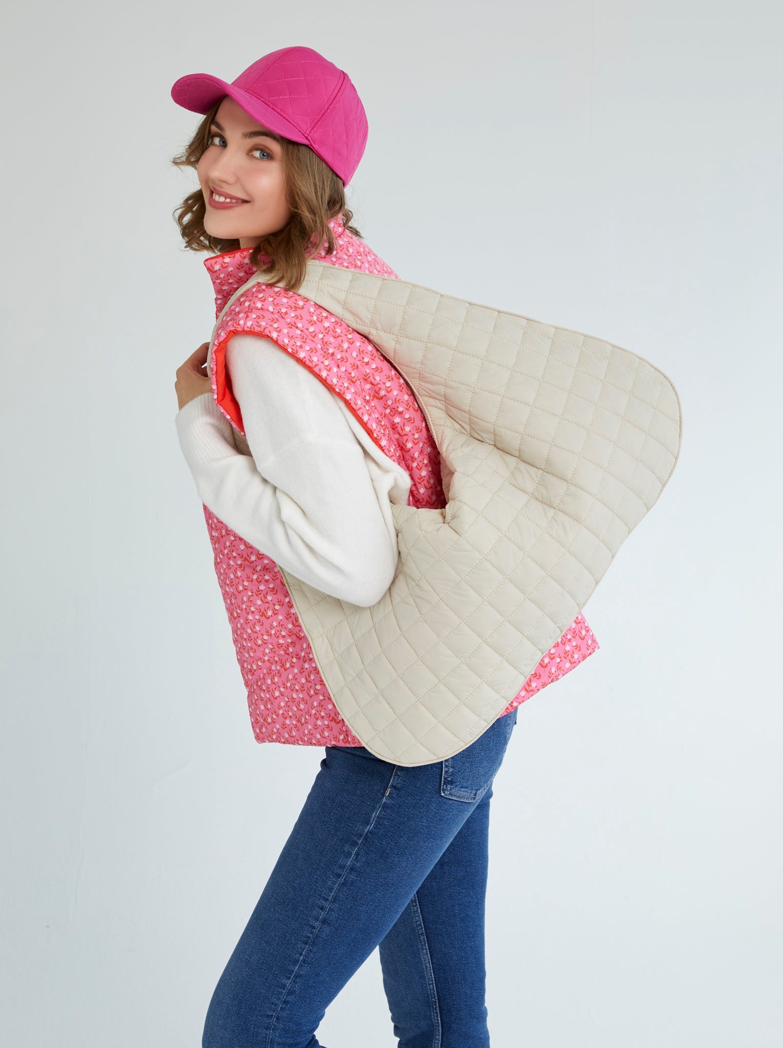 Shiraleah Axel Ball Cap, Magenta