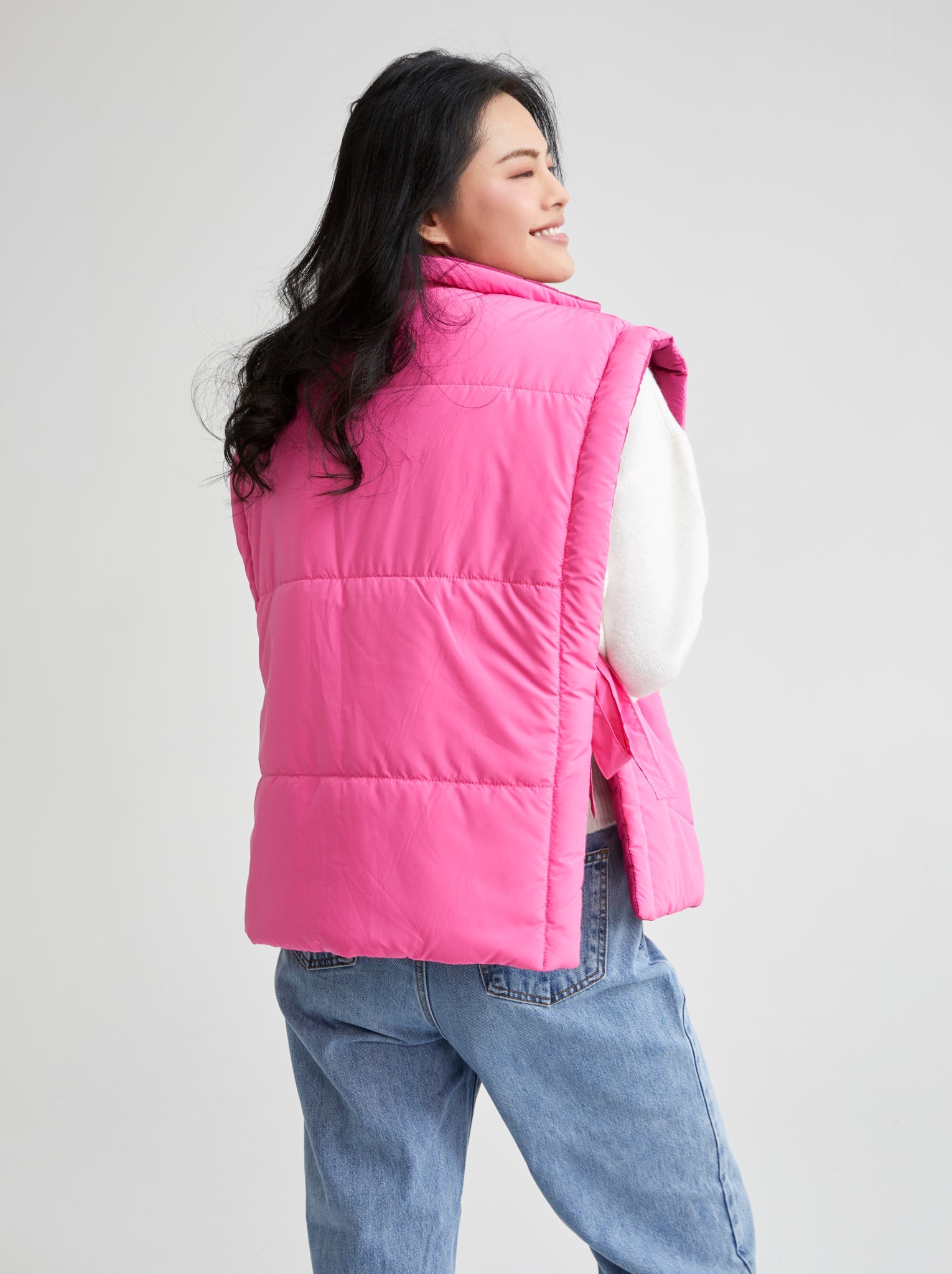 Shiraleah Petra Reversible Vest, Pink
