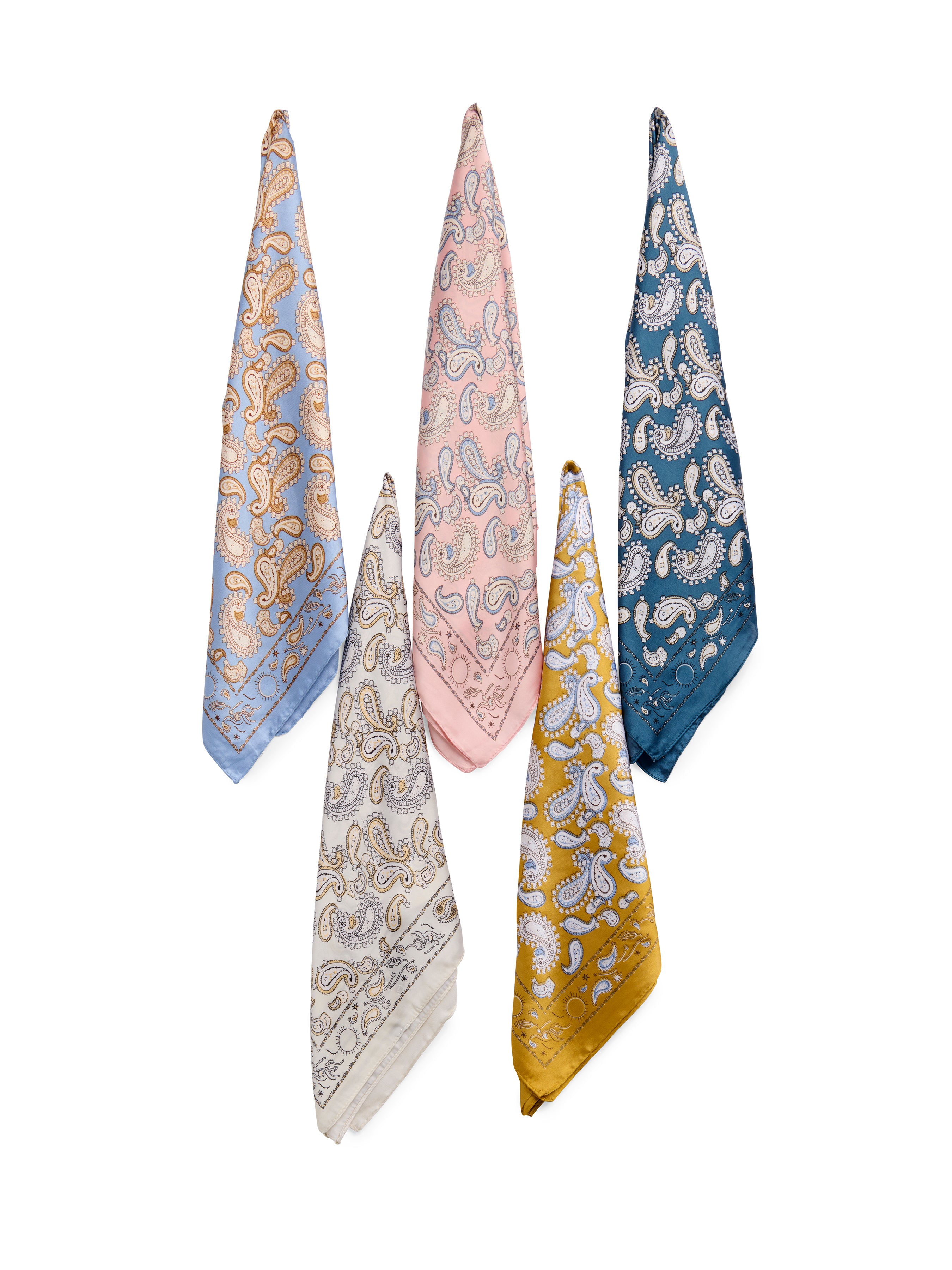 Shiraleah Wyatt Assorted Set of 5 Scarves, Multi