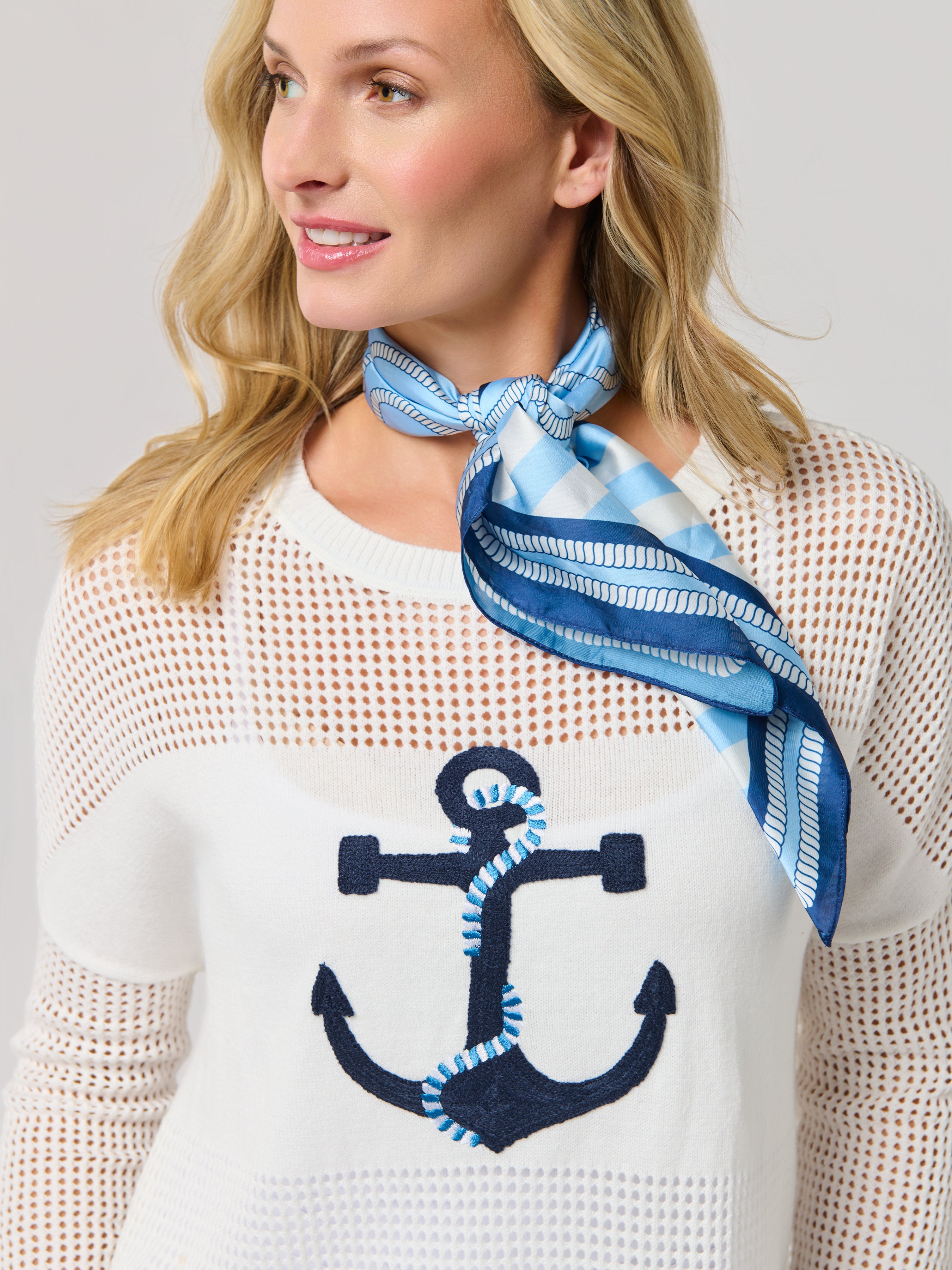 Shiraleah Coastal Scarf, Blue
