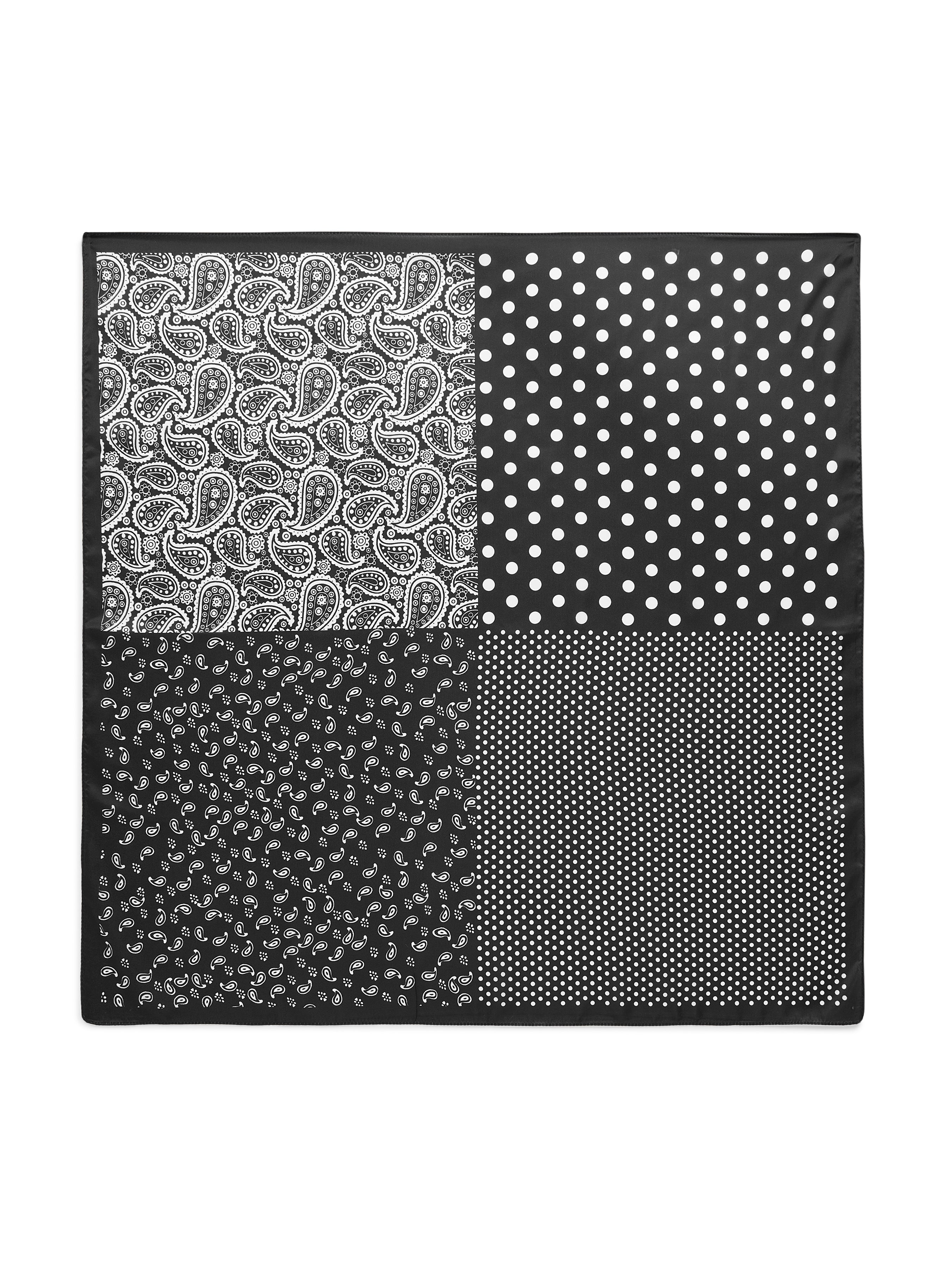 Shiraleah Paisley Square Scarf BLACK / OS