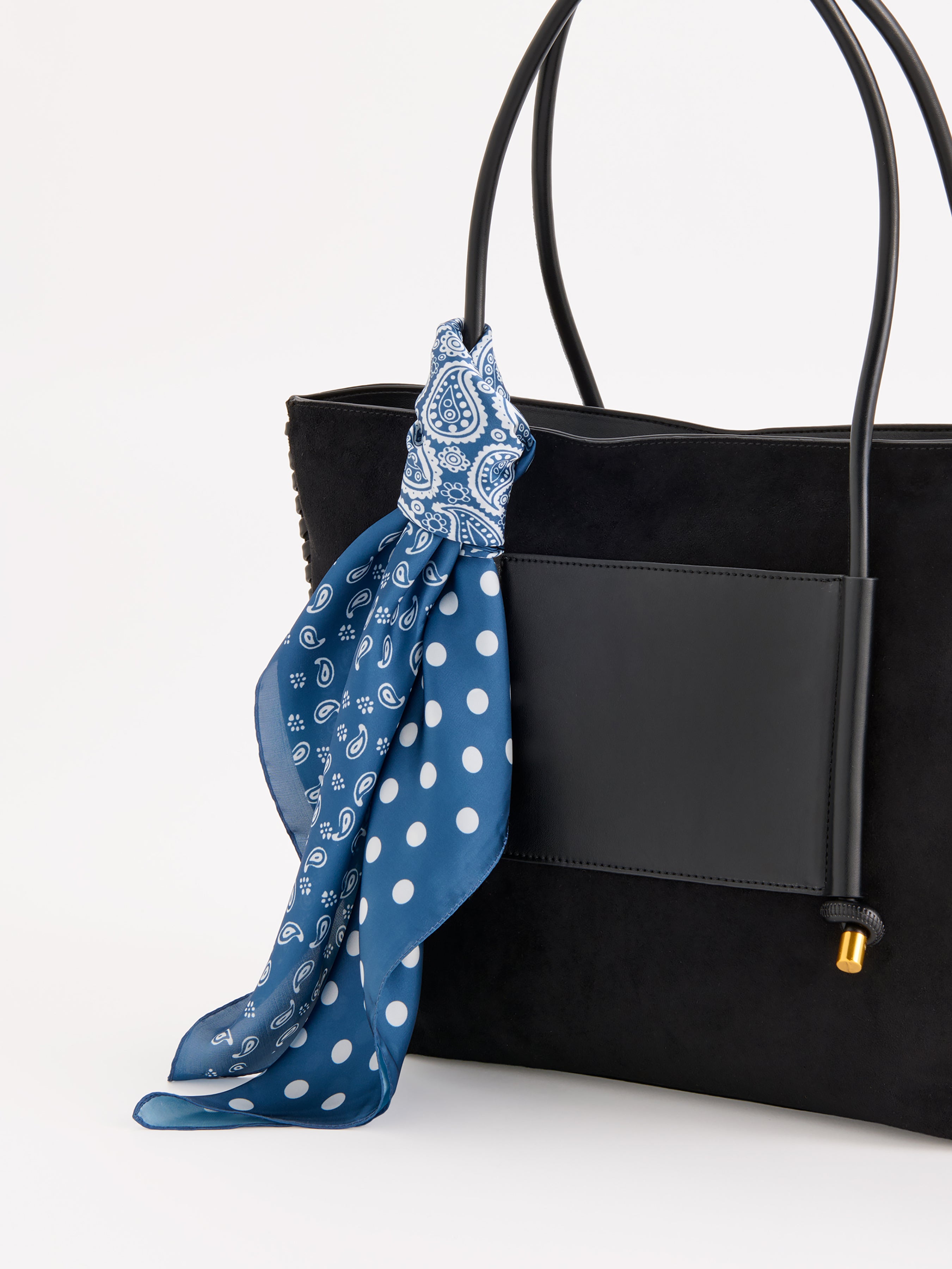 Shiraleah Paisley Square Scarf BLUE / OS