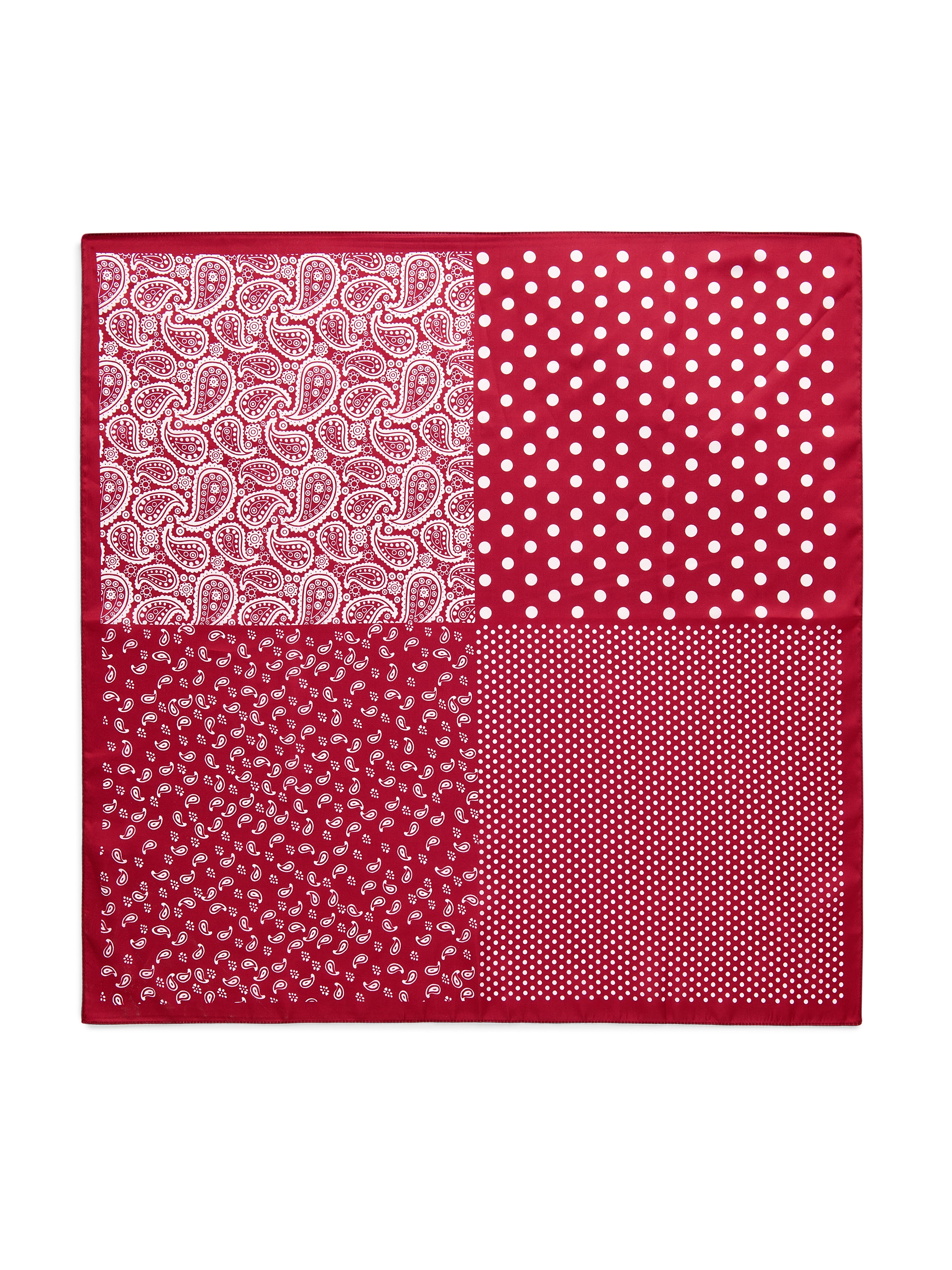 Shiraleah Paisley Square Scarf WINE / OS