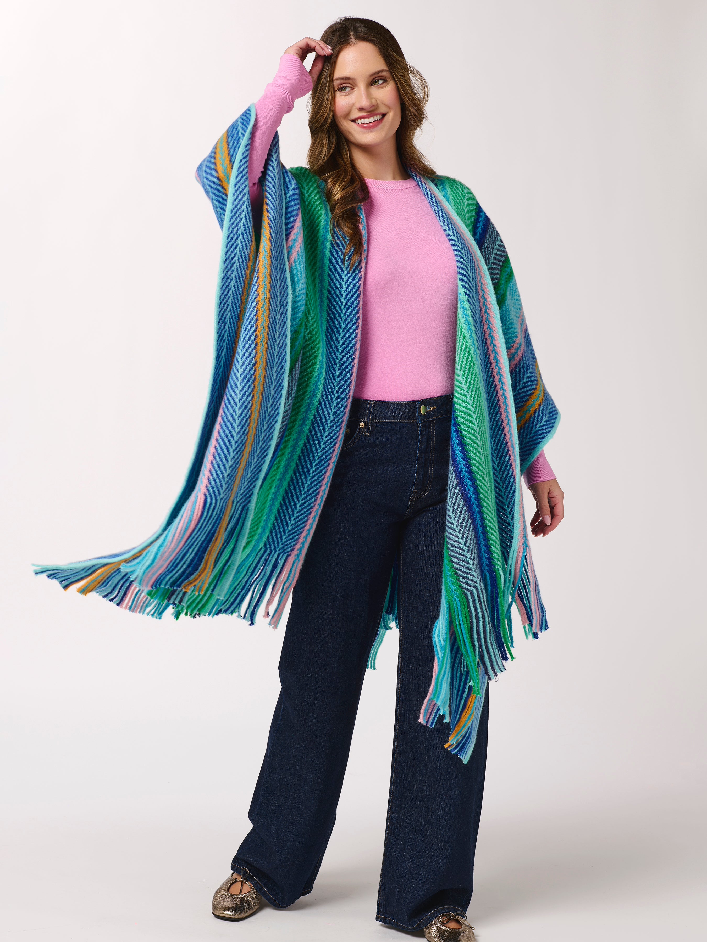 Shiraleah Nicola Cape BLUE