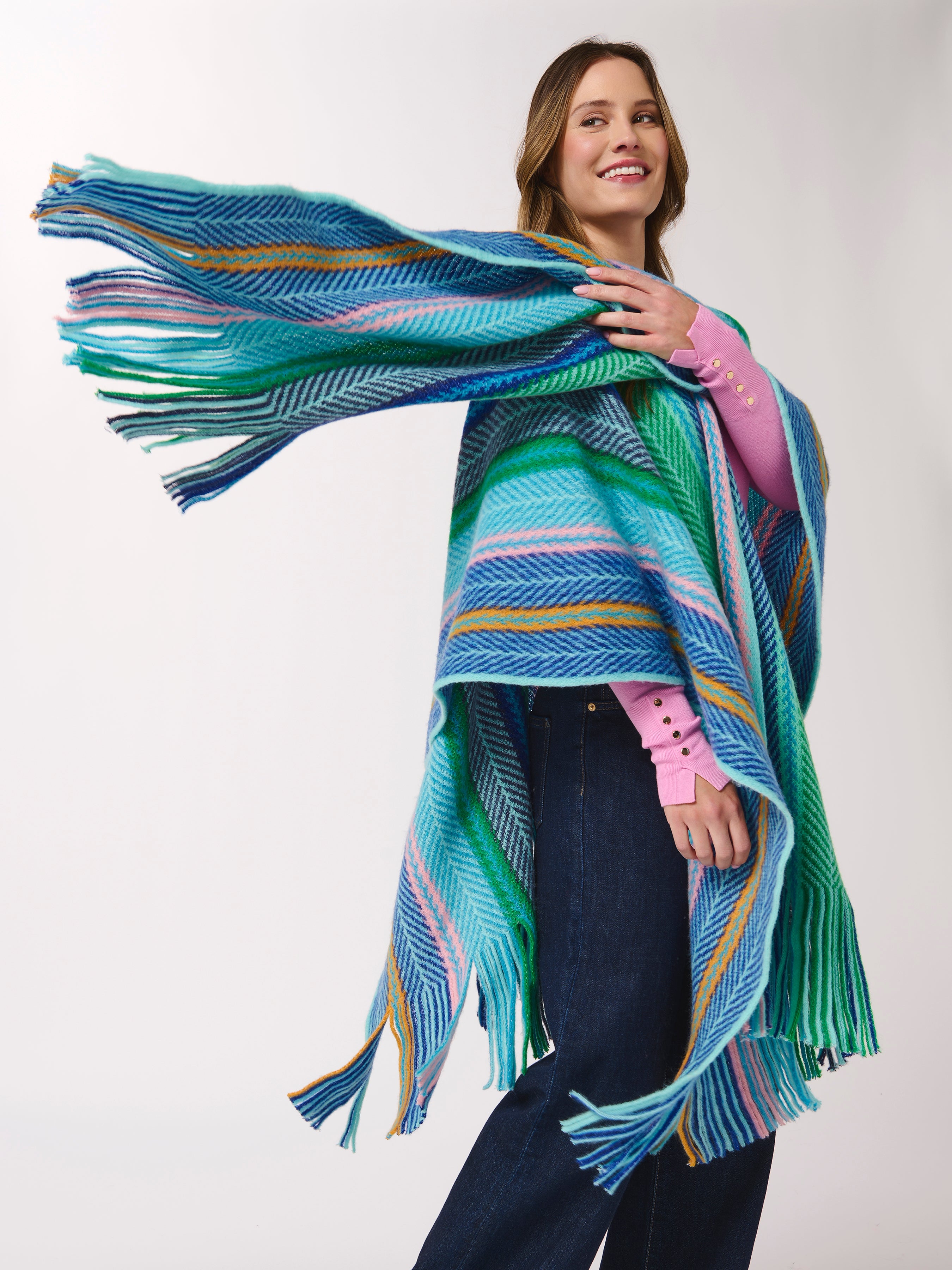 Shiraleah Nicola Cape BLUE