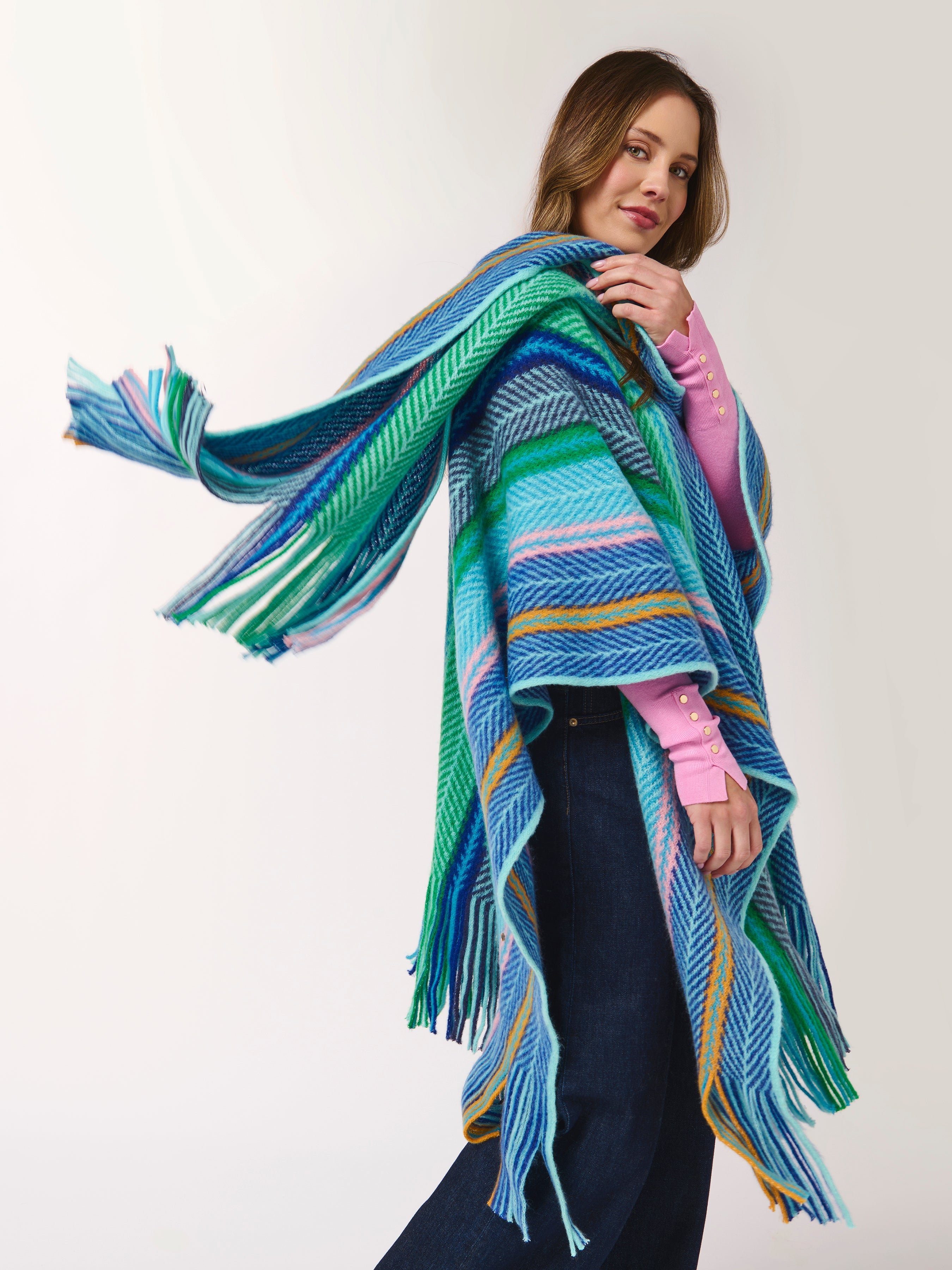 Shiraleah Nicola Cape BLUE