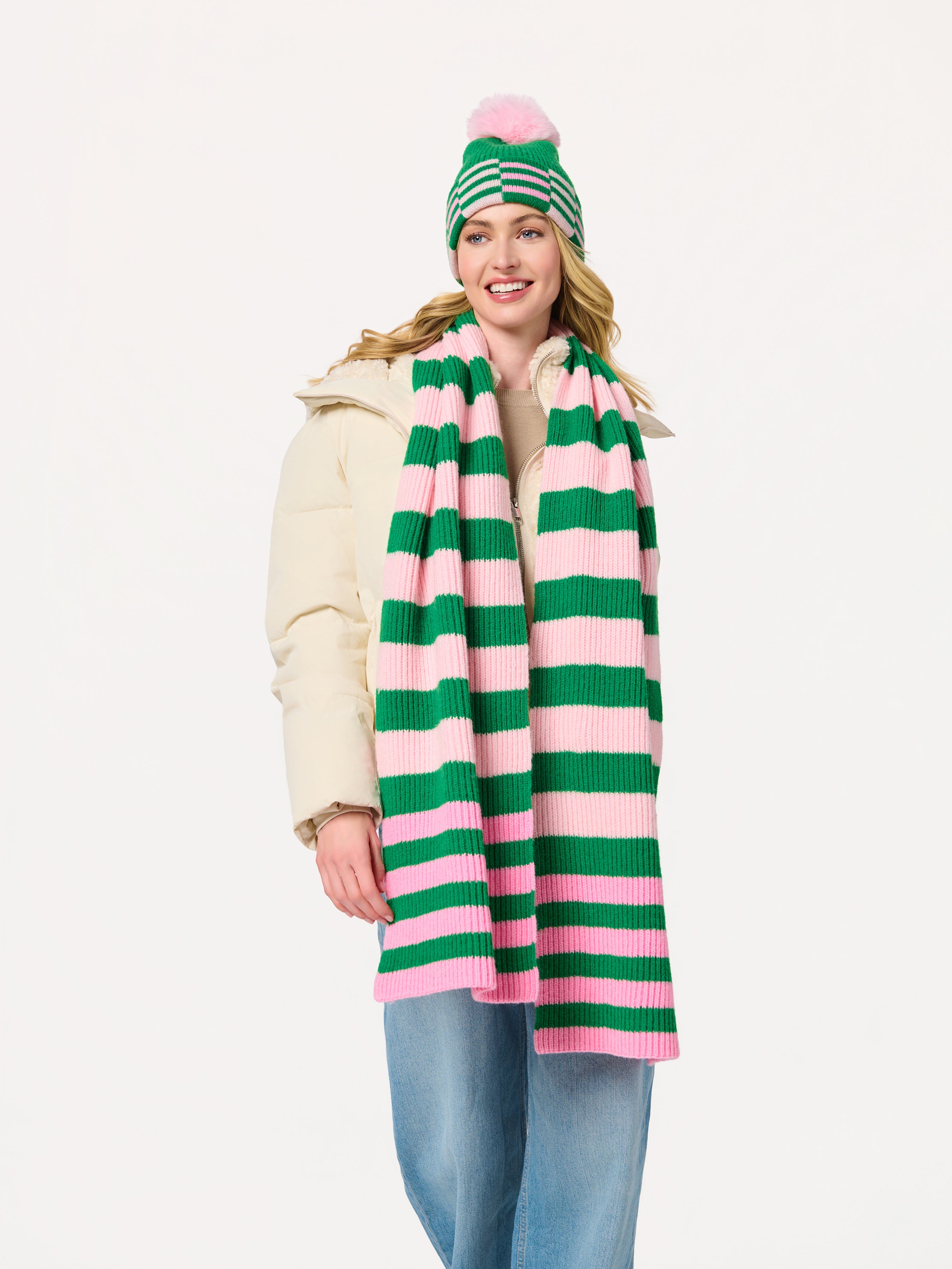 Shiraleah Jenny Scarf, Pink
