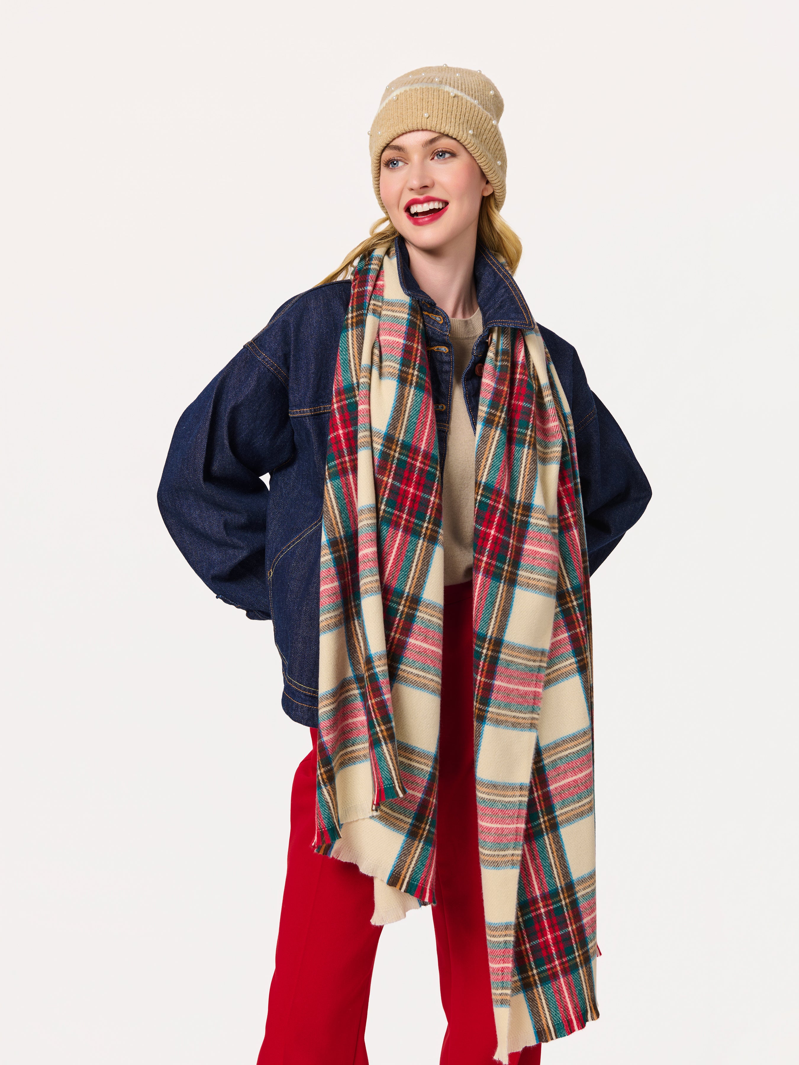 Shiraleah Blair Scarf IVORY / OS