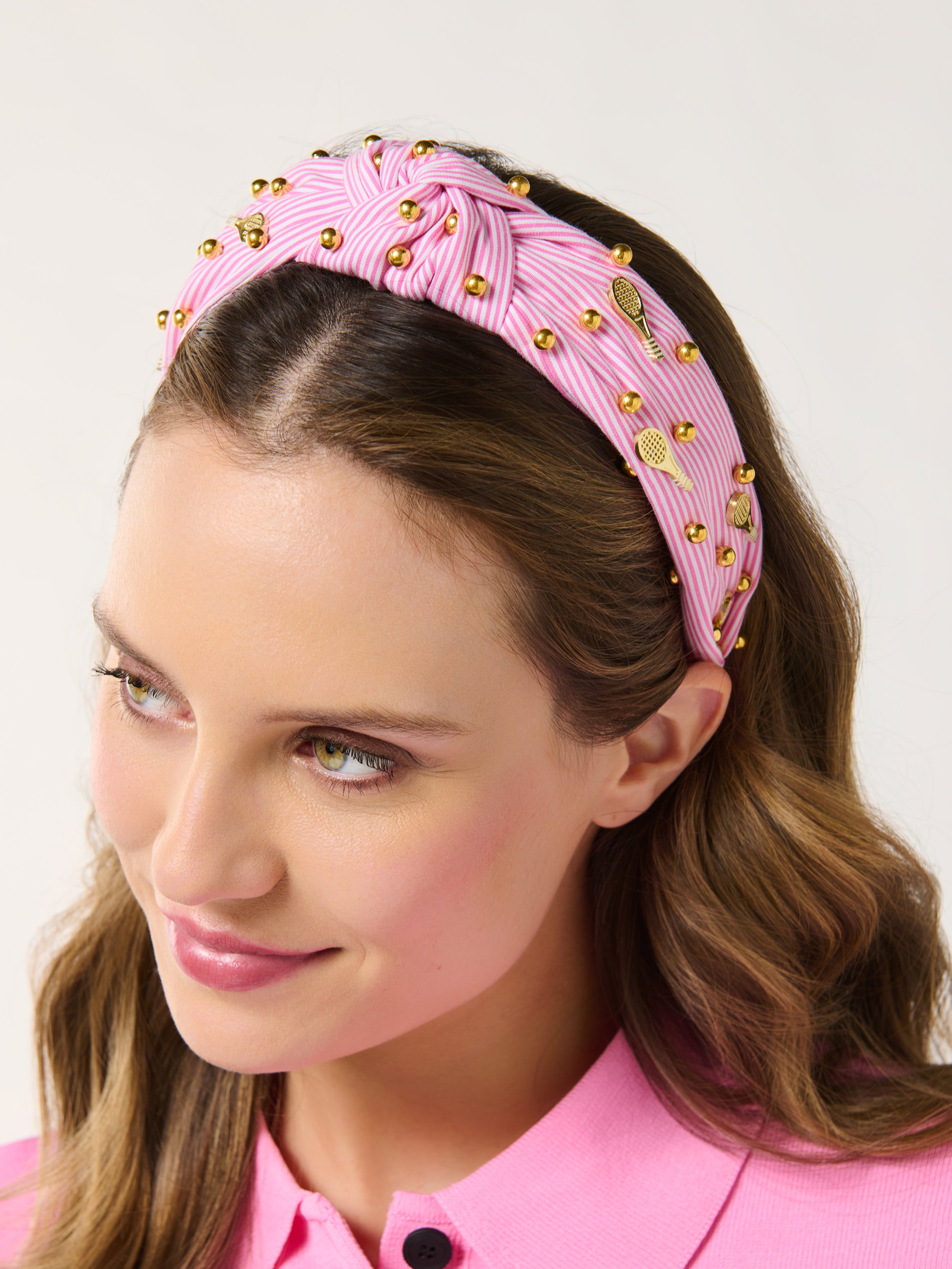 Shiraleah Tennis Charms Headband, Pink