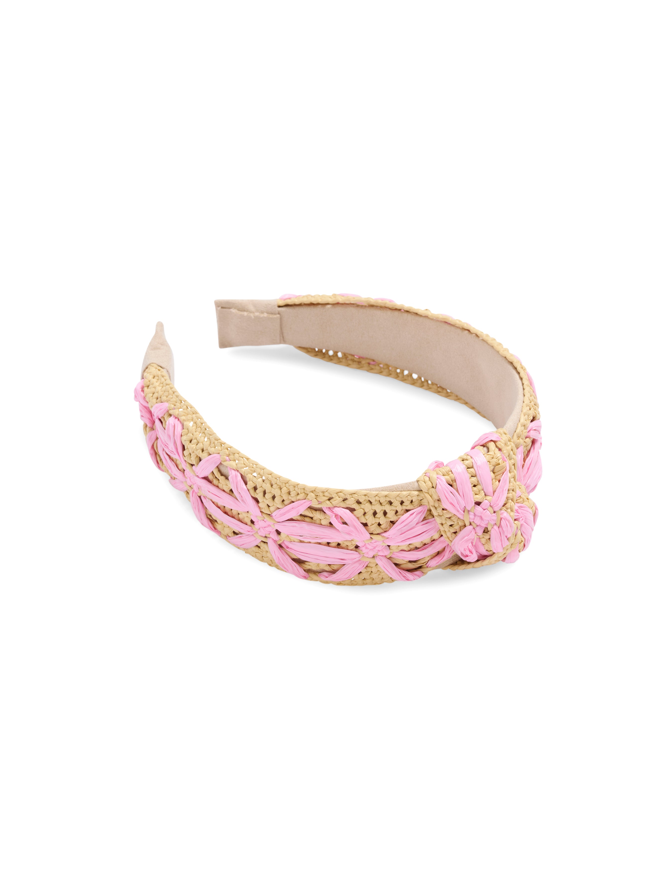 Shiraleah Faux Raffia Headband PINK