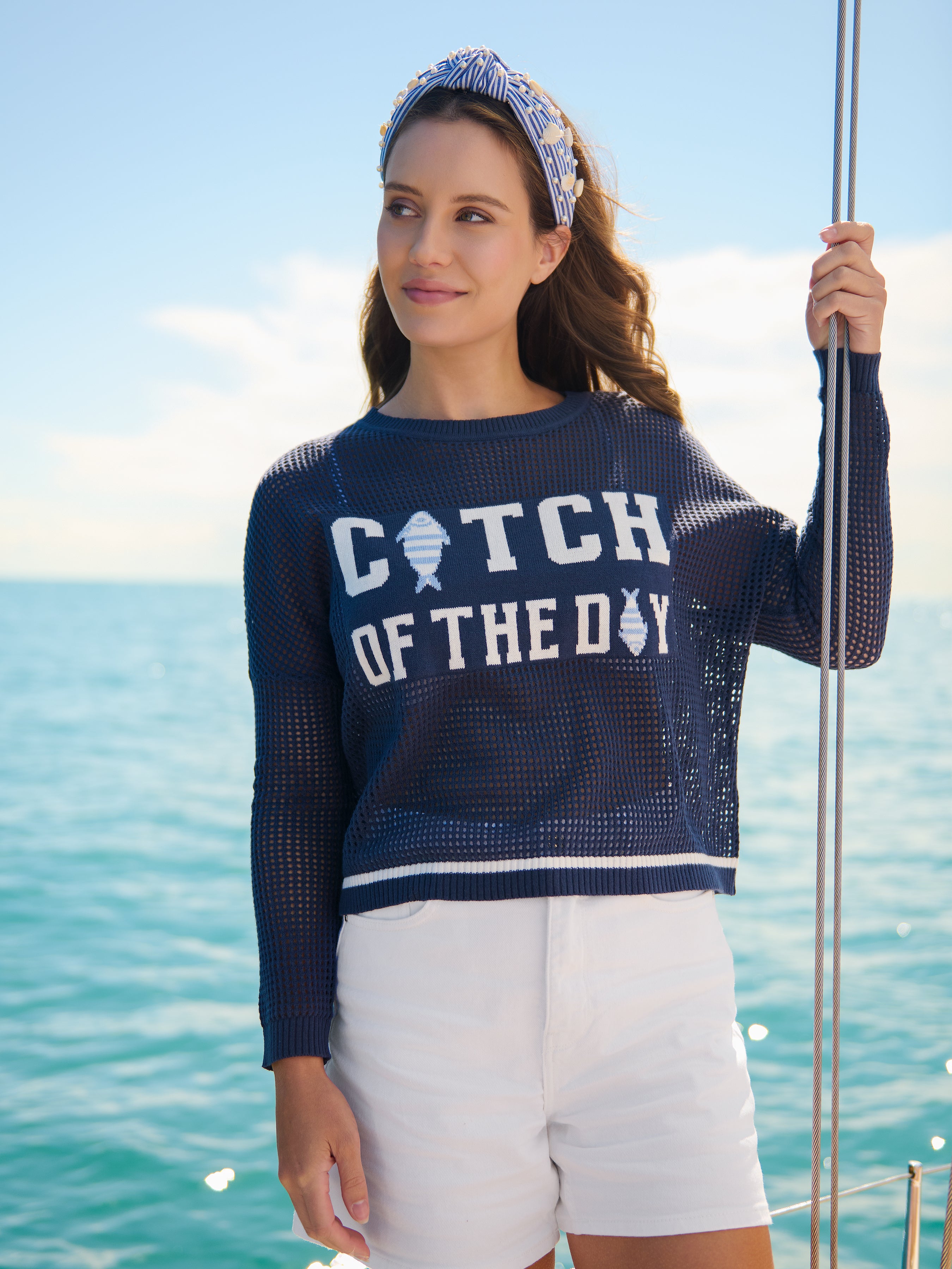 Shiraleah Shelly Knotted Headband BLUE