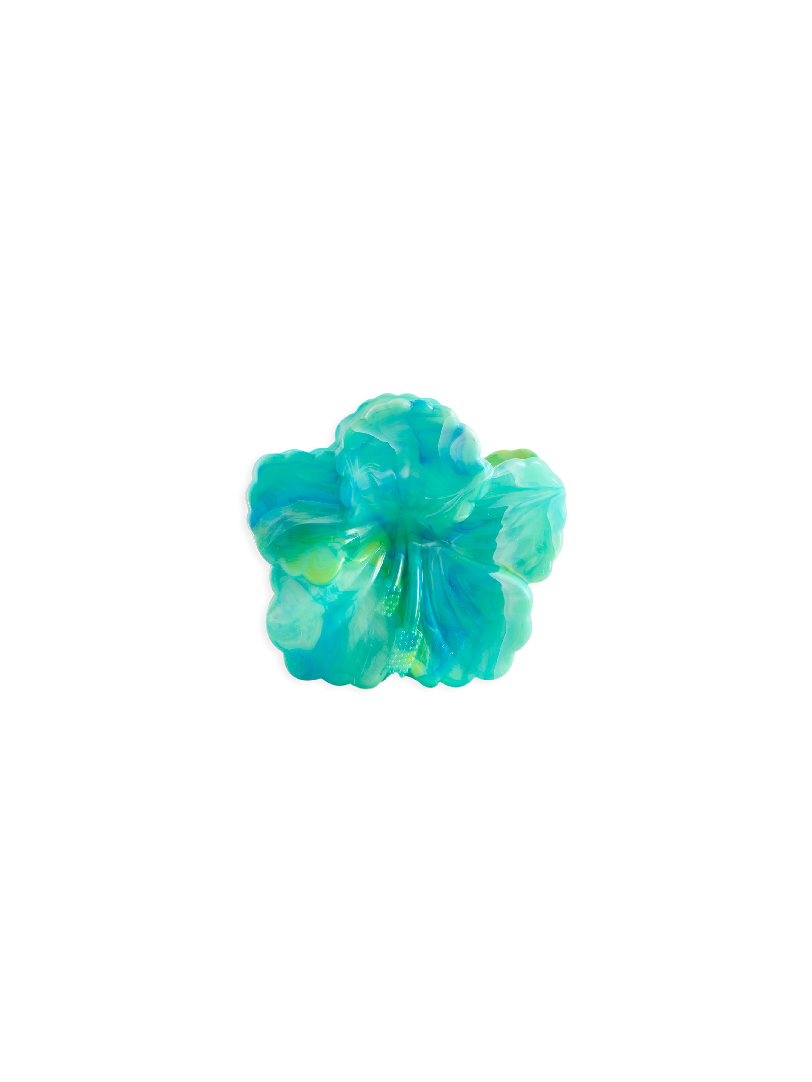 Shiraleah Hibiscus Claw Clip GREEN