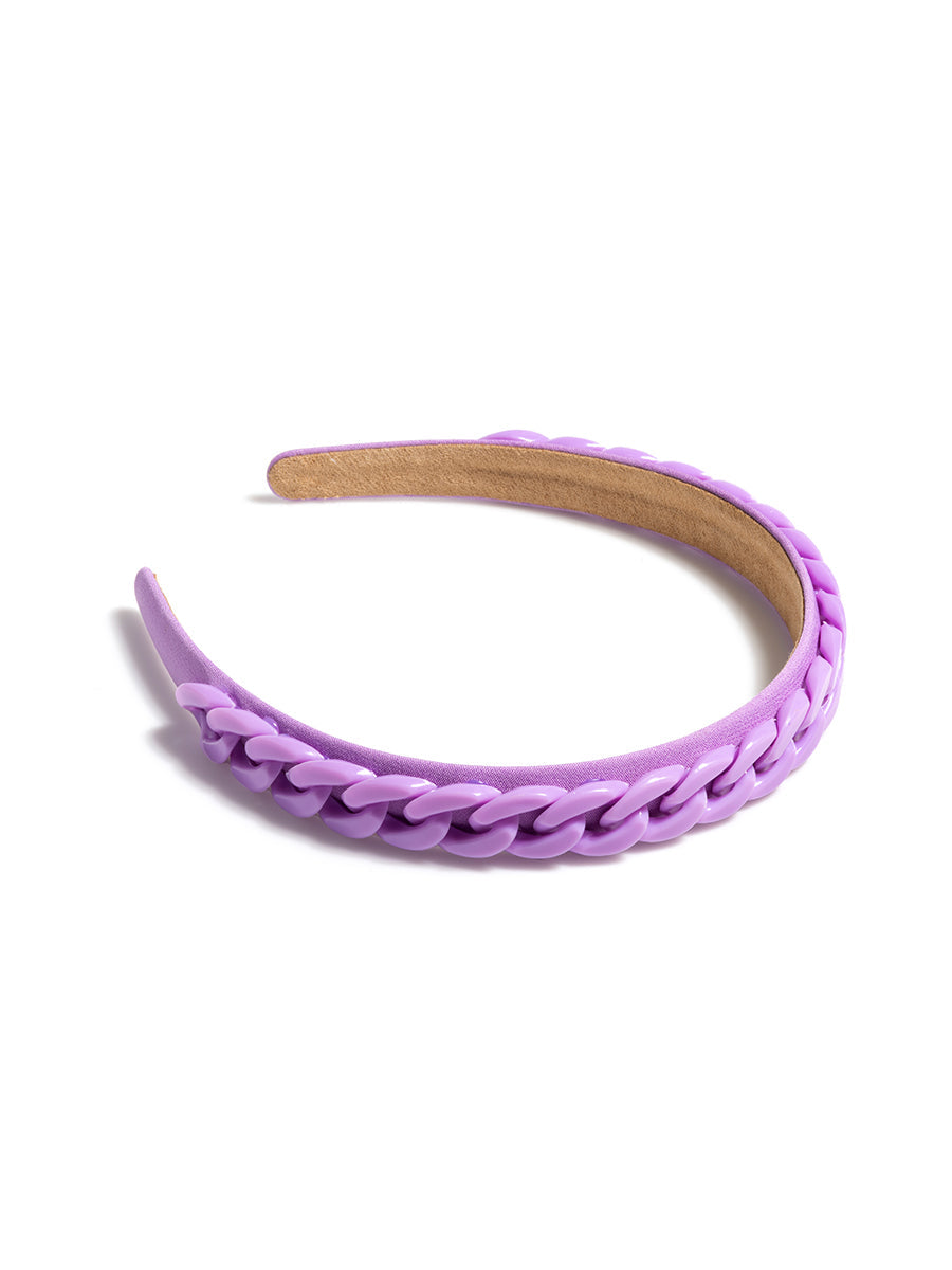 Shiraleah Chainlink Headband, Lilac