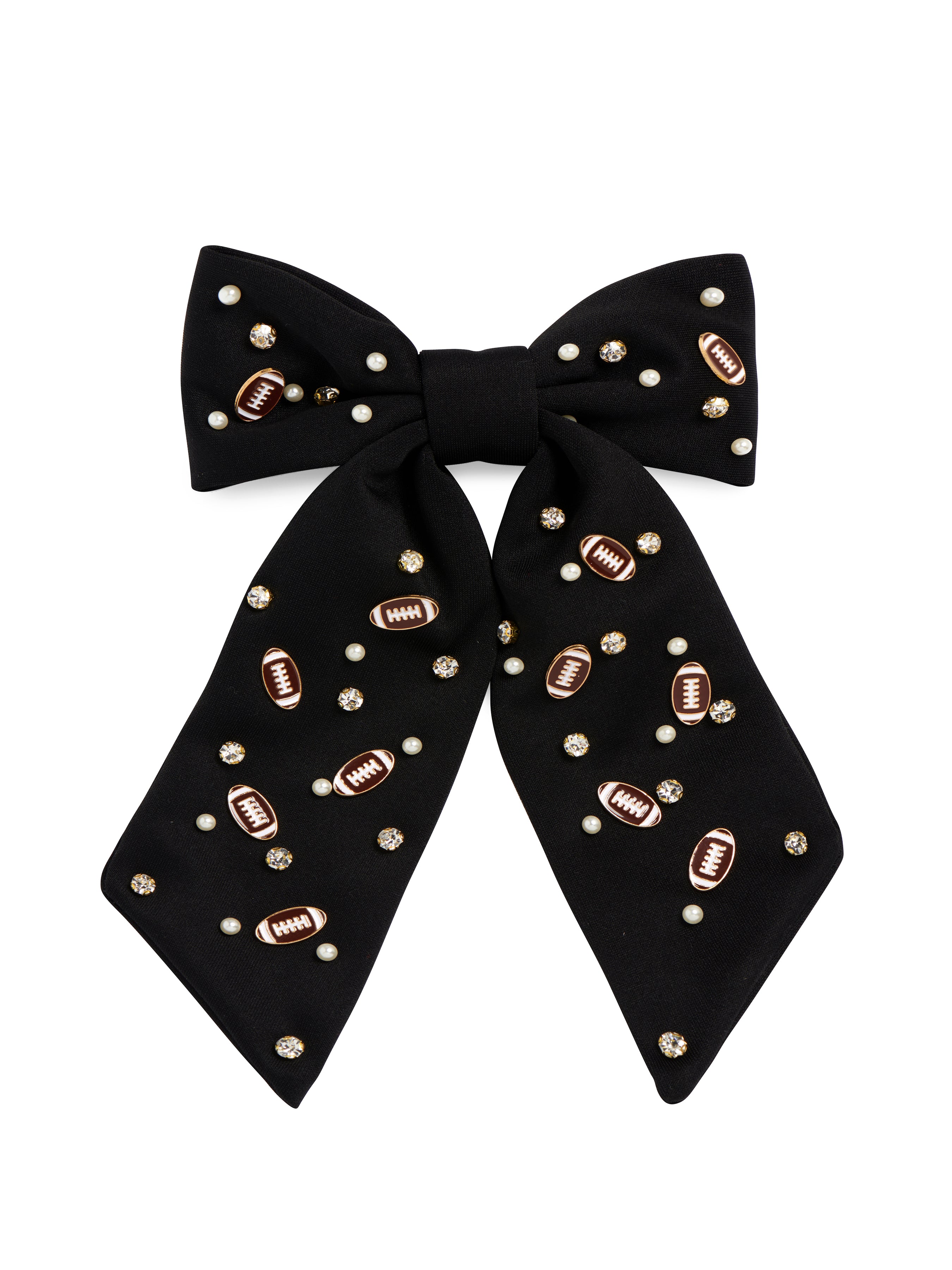 Shiraleah Game Day Charms Bow Clip BLACK