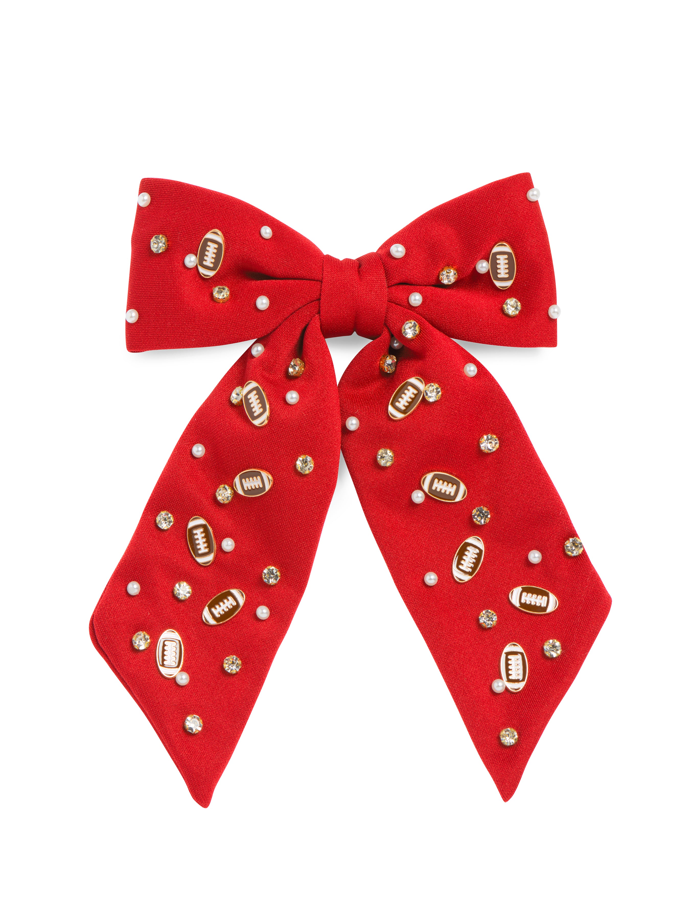 Shiraleah Game Day Charms Bow Clip RED