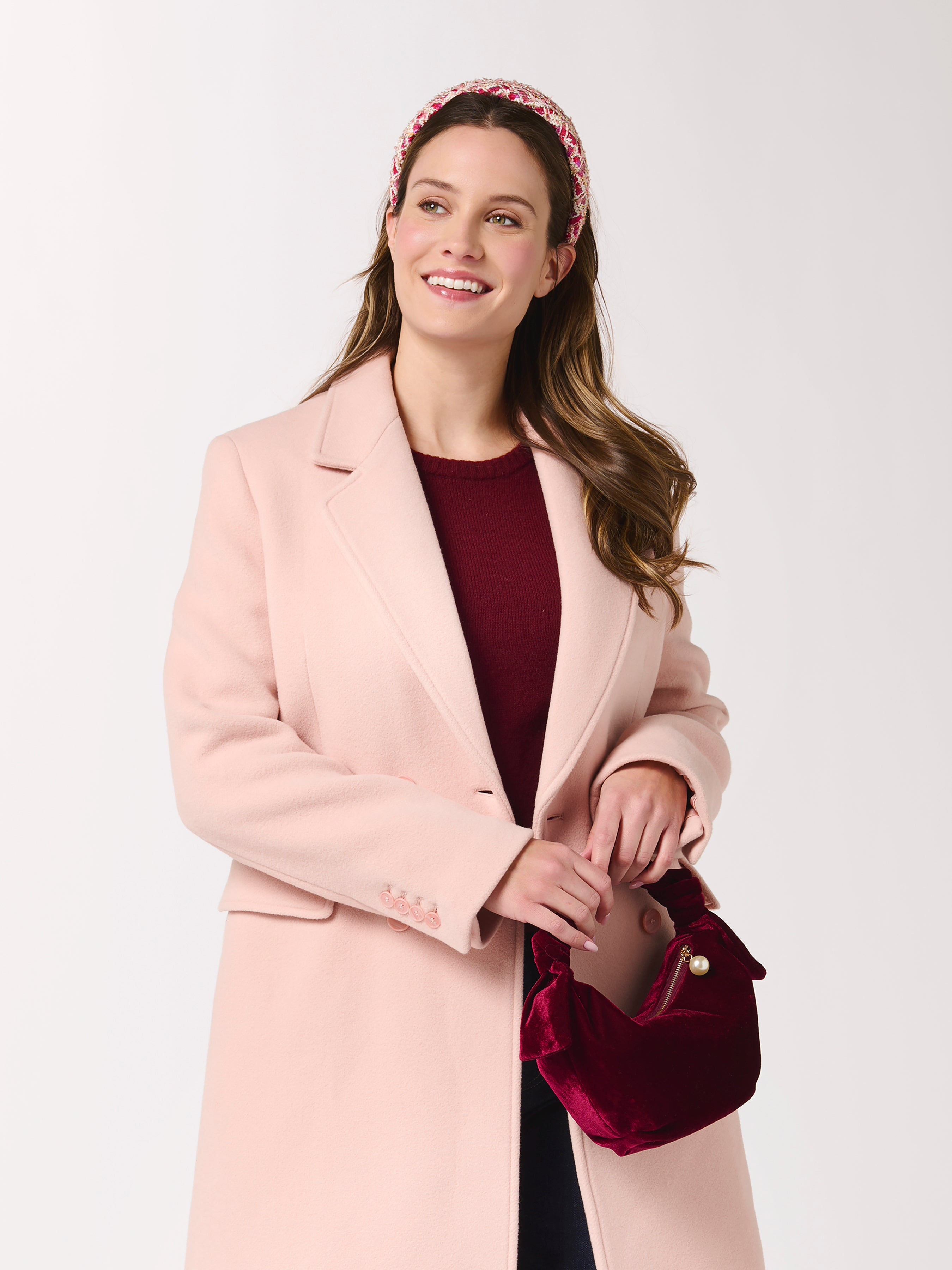 Shiraleah Textured Woven Headband WINE