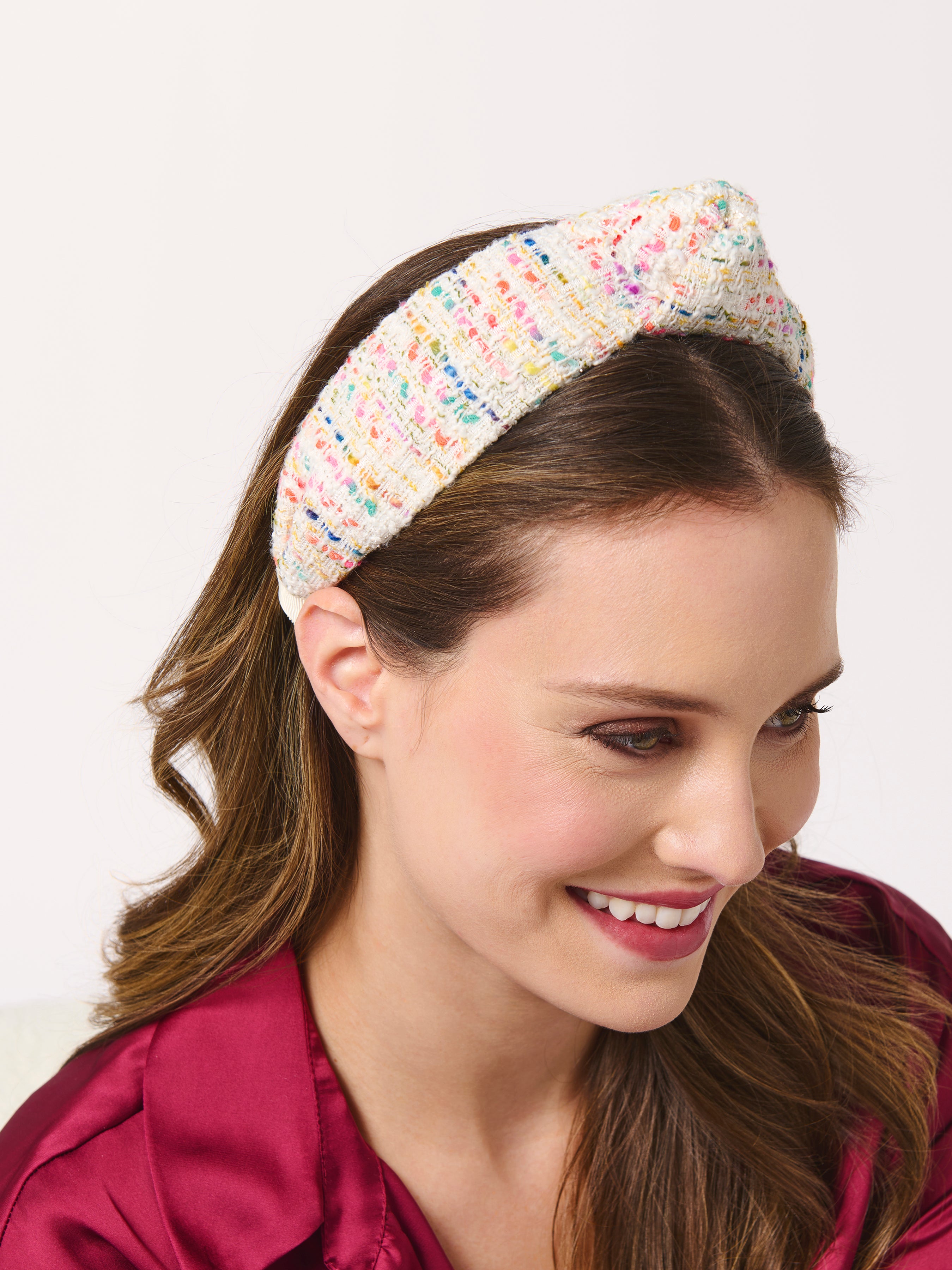 Shiraleah Confetti Knotted Headband IVORY