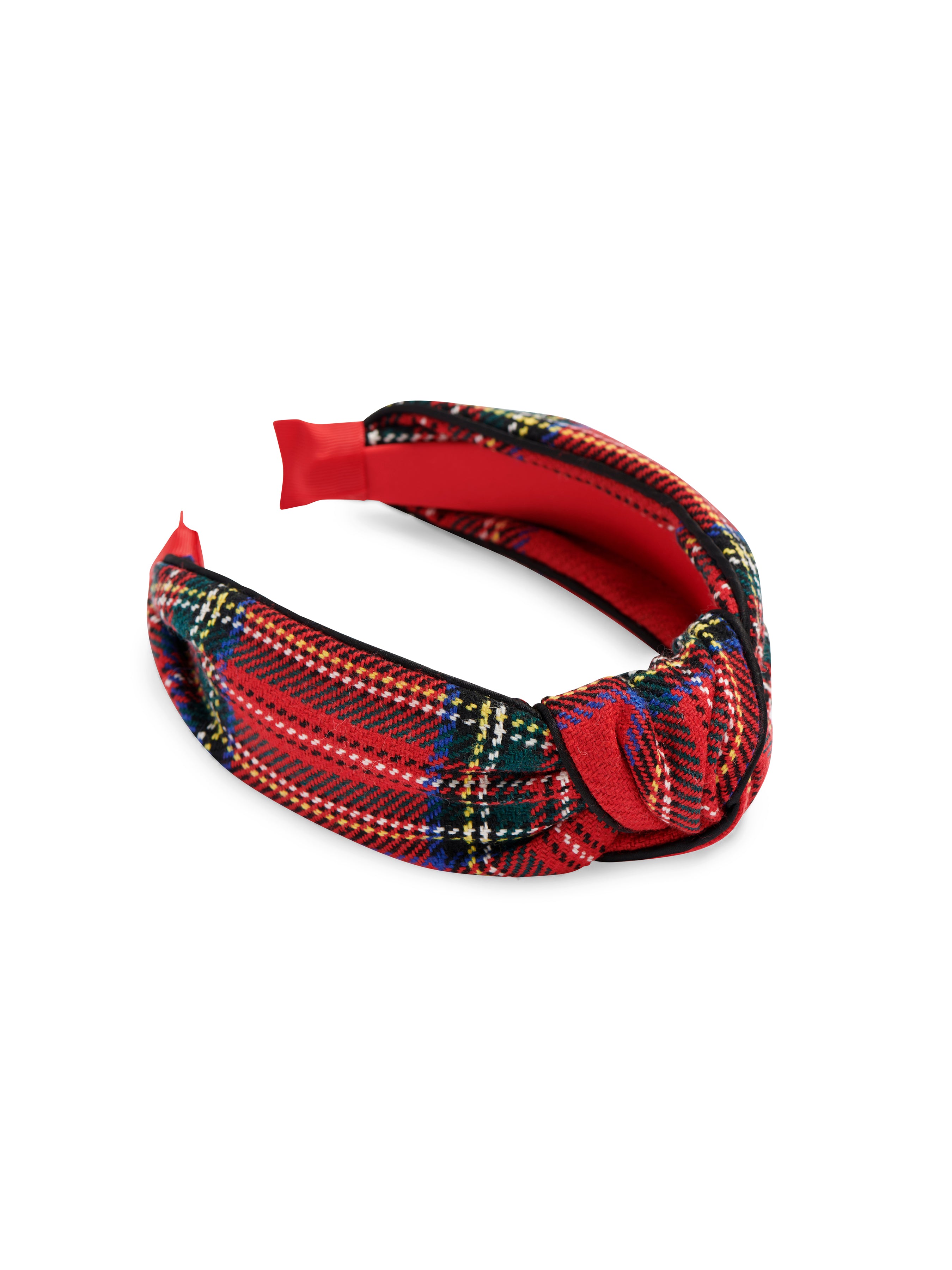 Shiraleah Tartan Knotted Headband RED