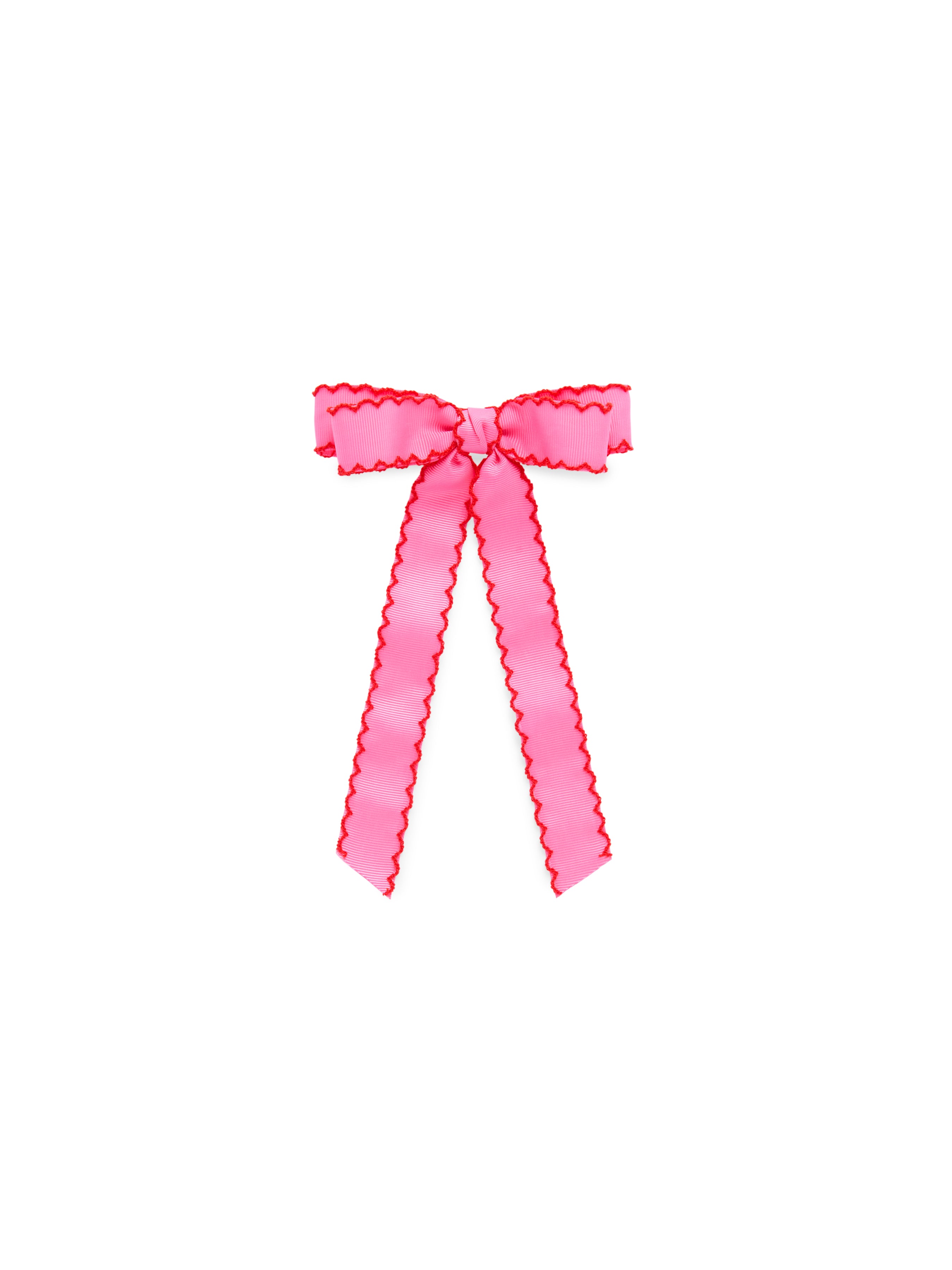 Shiraleah Scallop Trim Bow Clip PINK / OS
