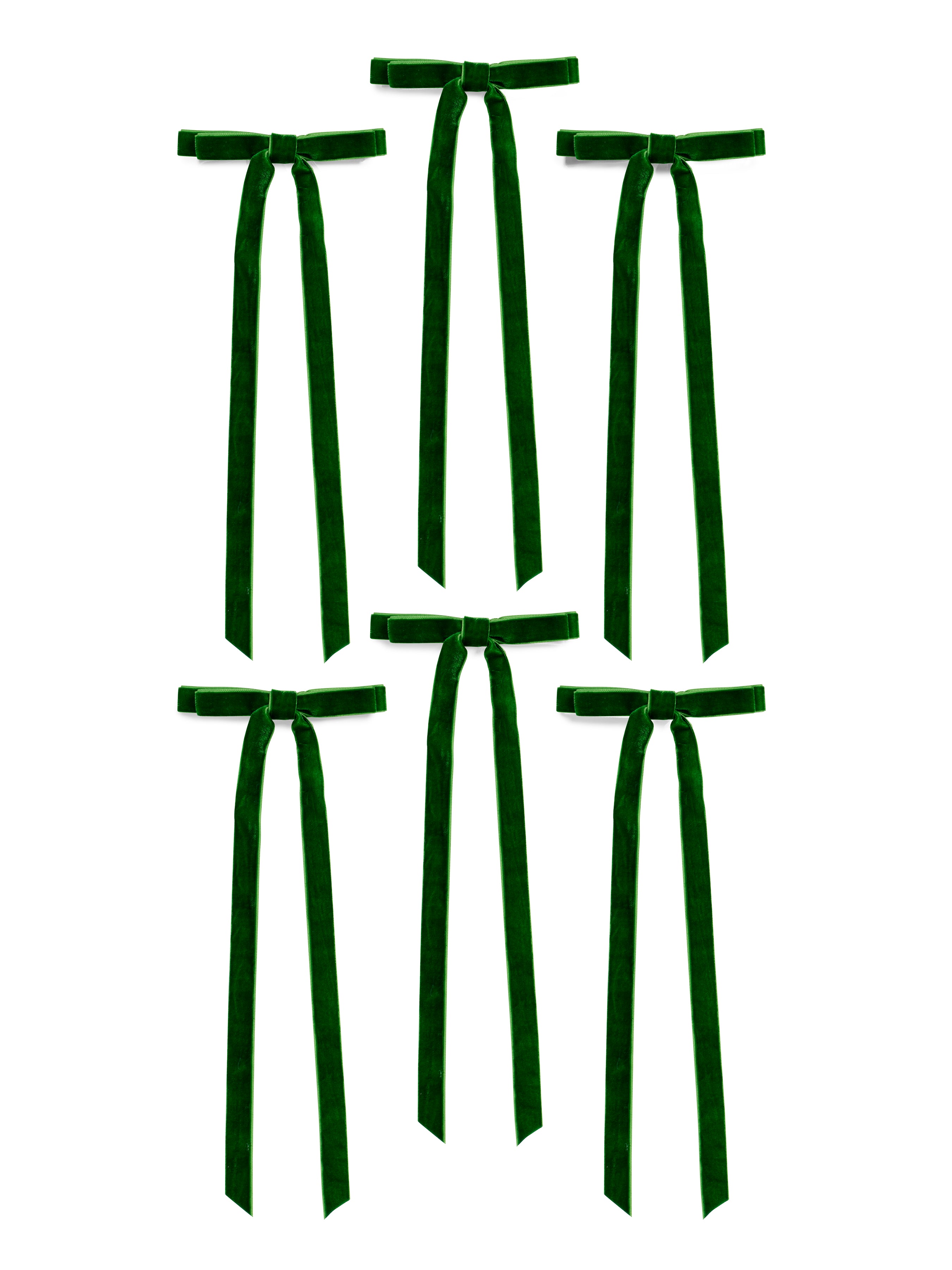 Shiraleah Assorted Set Of 6 Decorative Bows GREEN