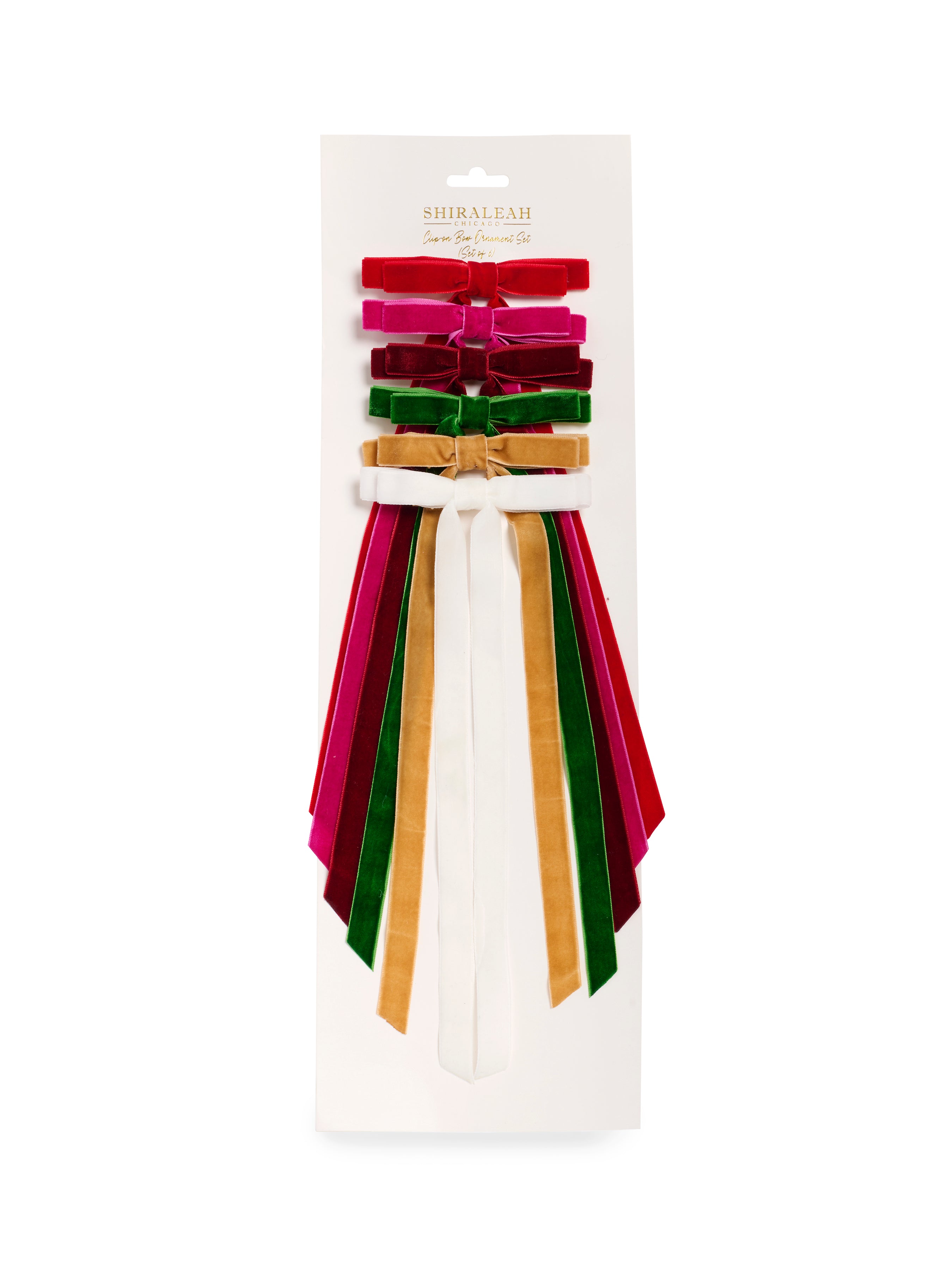 Shiraleah Assorted Set Of 6 Decorative Bows MULTI