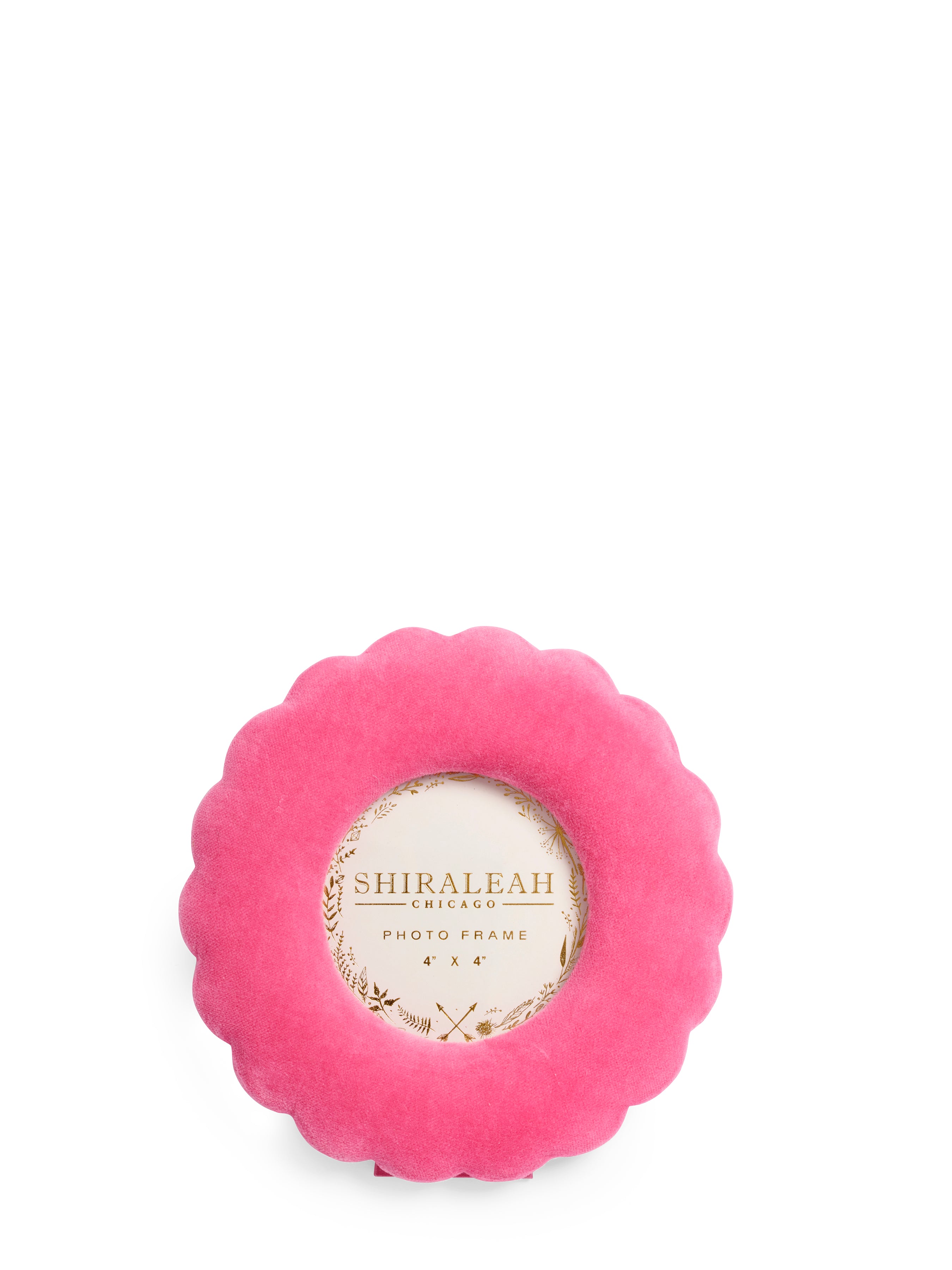 Shiraleah Elle Round 4" X 4" Picture Frame PINK