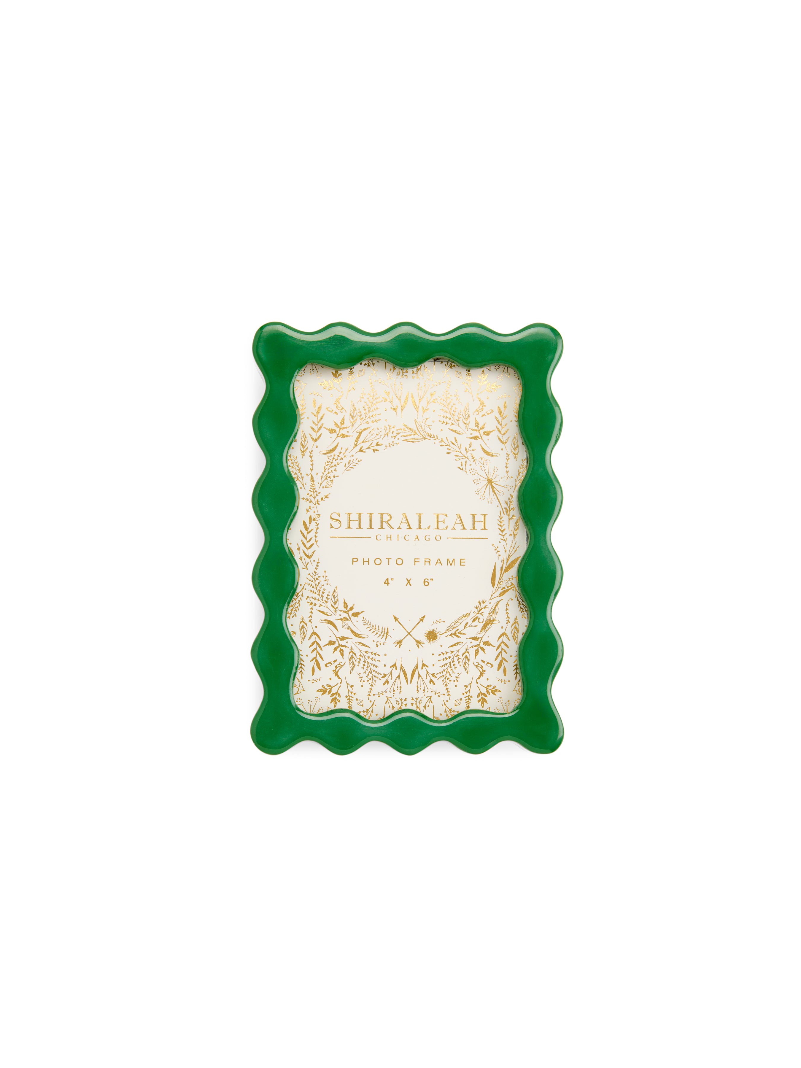 Shiraleah Poppy 4" X 6" Wave Picture Frame GREEN / OS