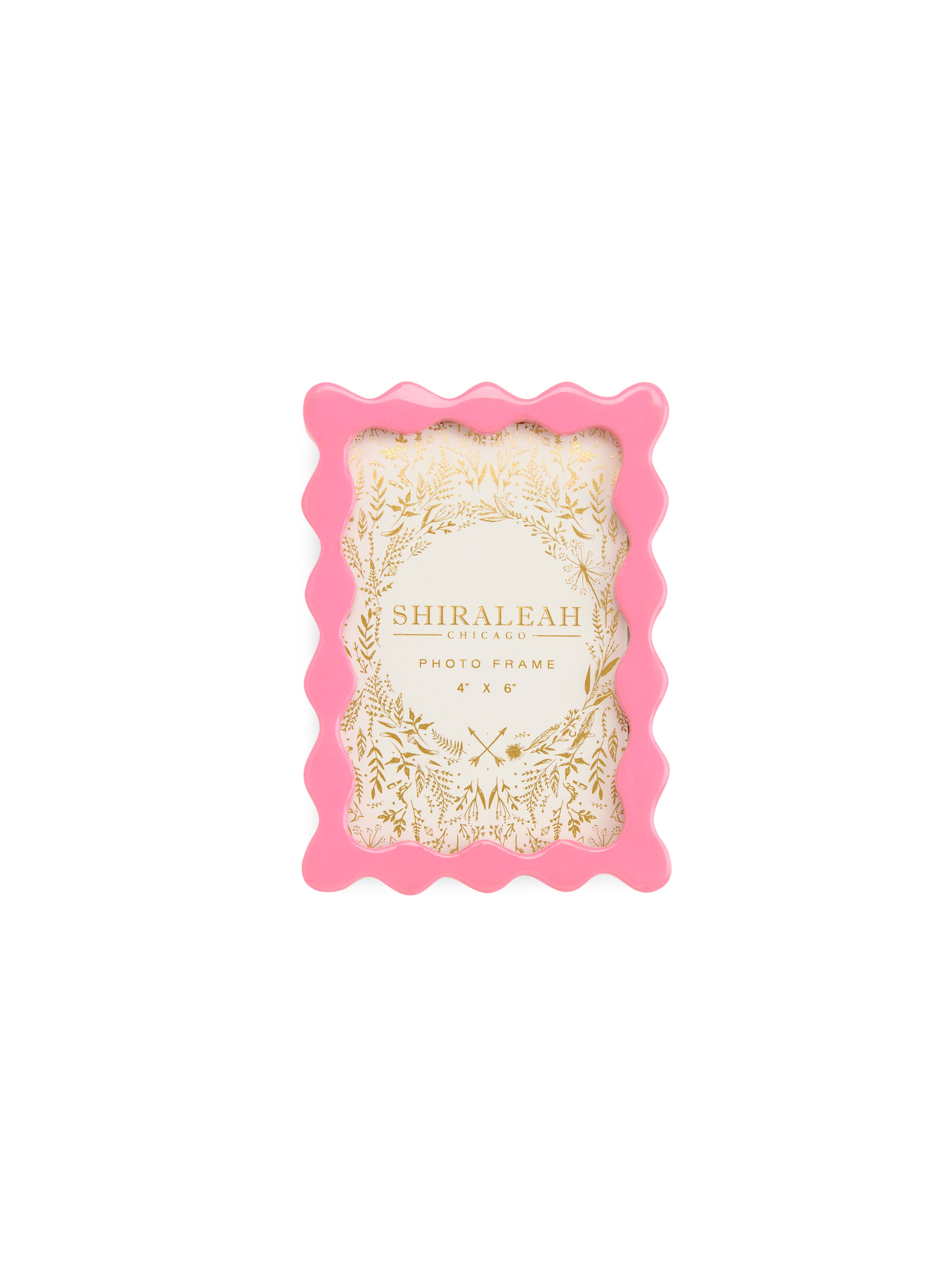 Shiraleah Poppy 4" X 6" Wave Picture Frame PINK / OS