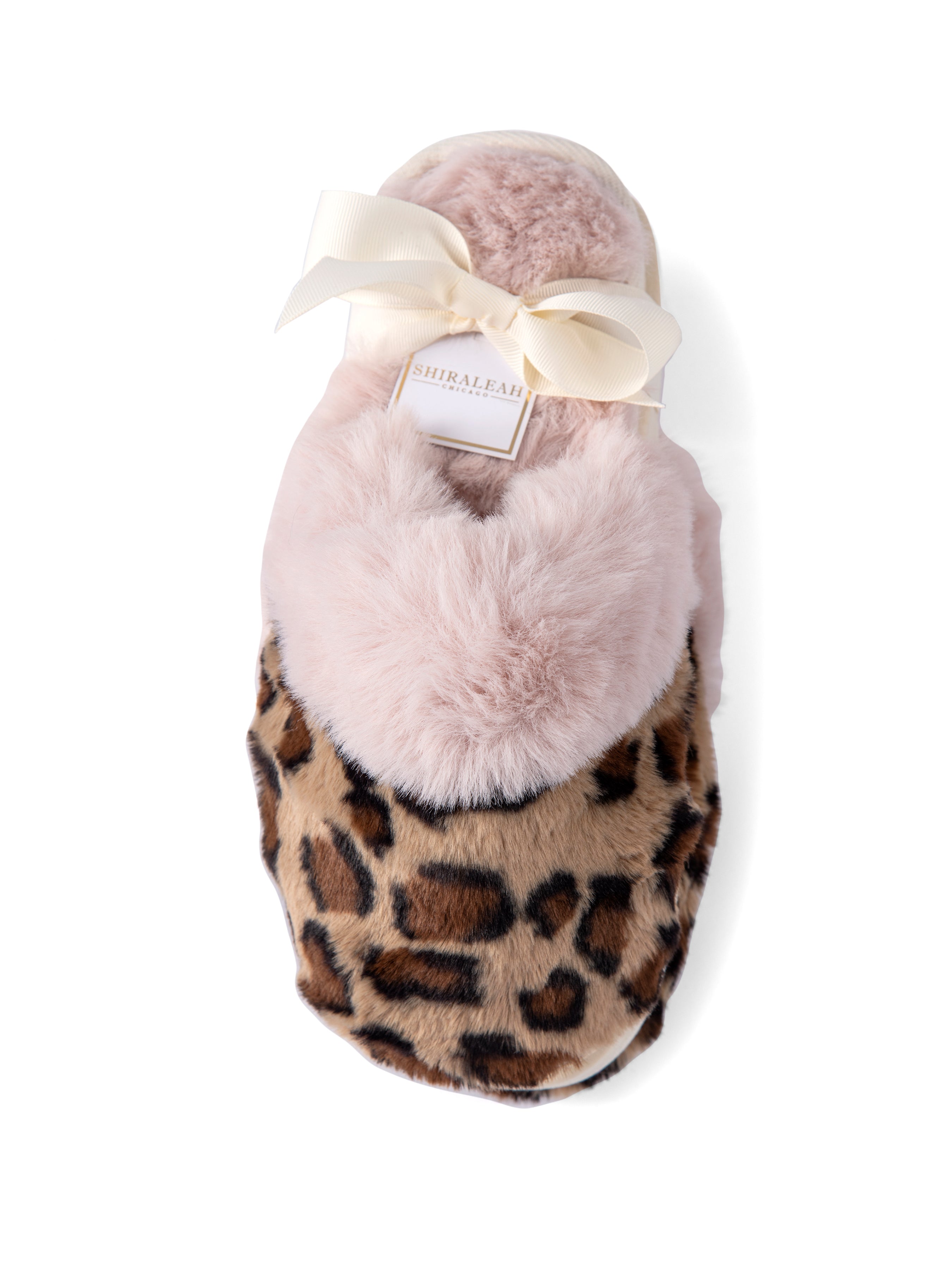 Shiraleah Lavinia Leopard Print Plush Slippers, Multi