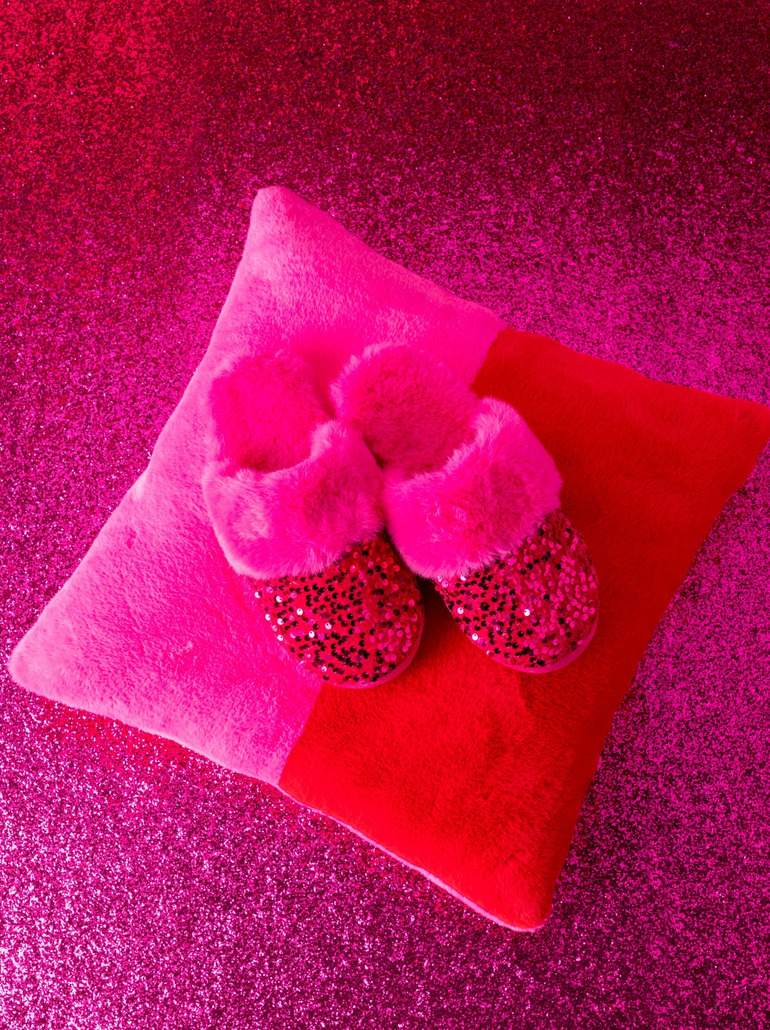 Shiraleah Assorted Set Of 2 Sizes Fiesta Slippers, Magenta