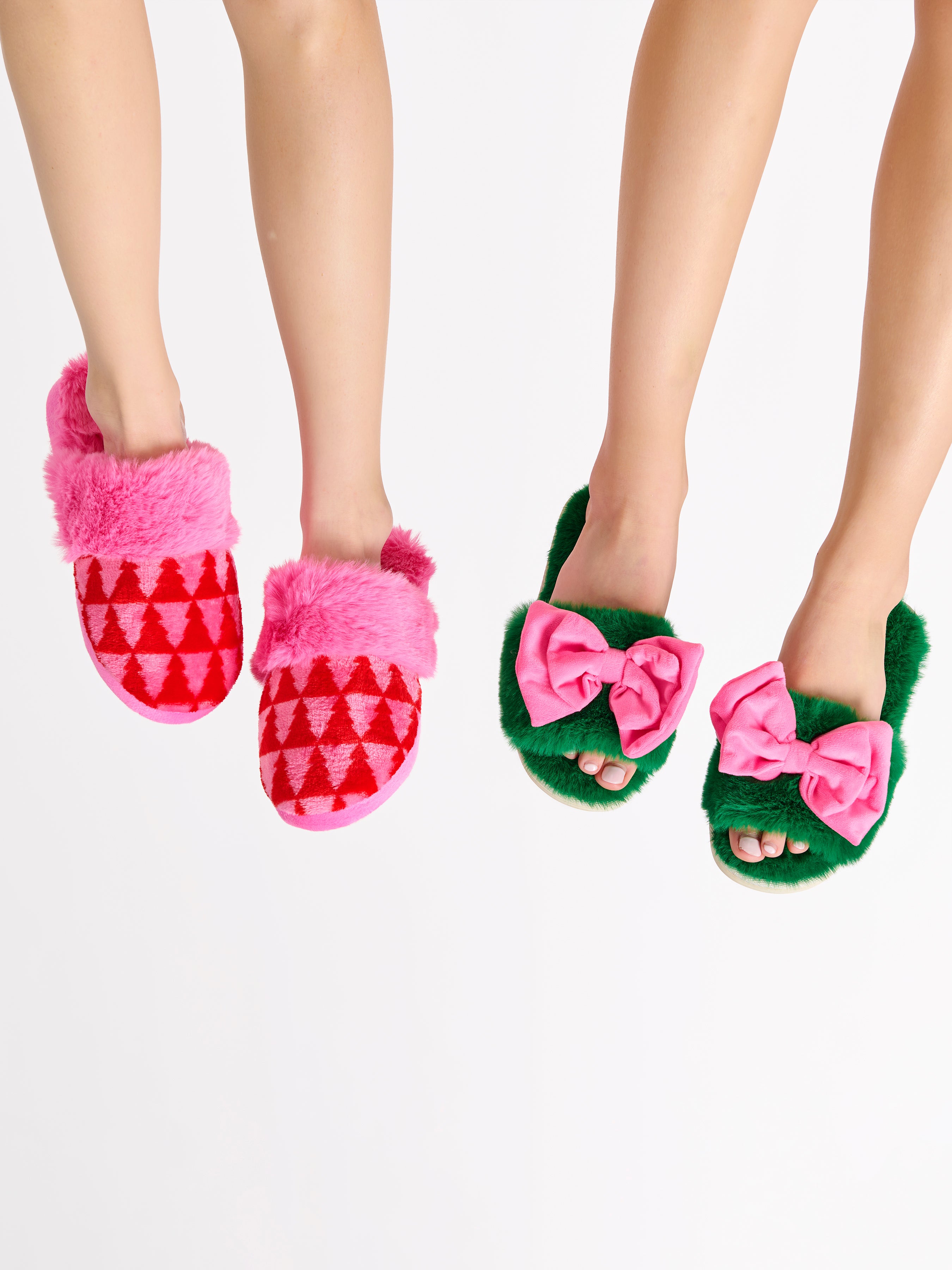 Shiraleah Felicity Trees Slippers PINK