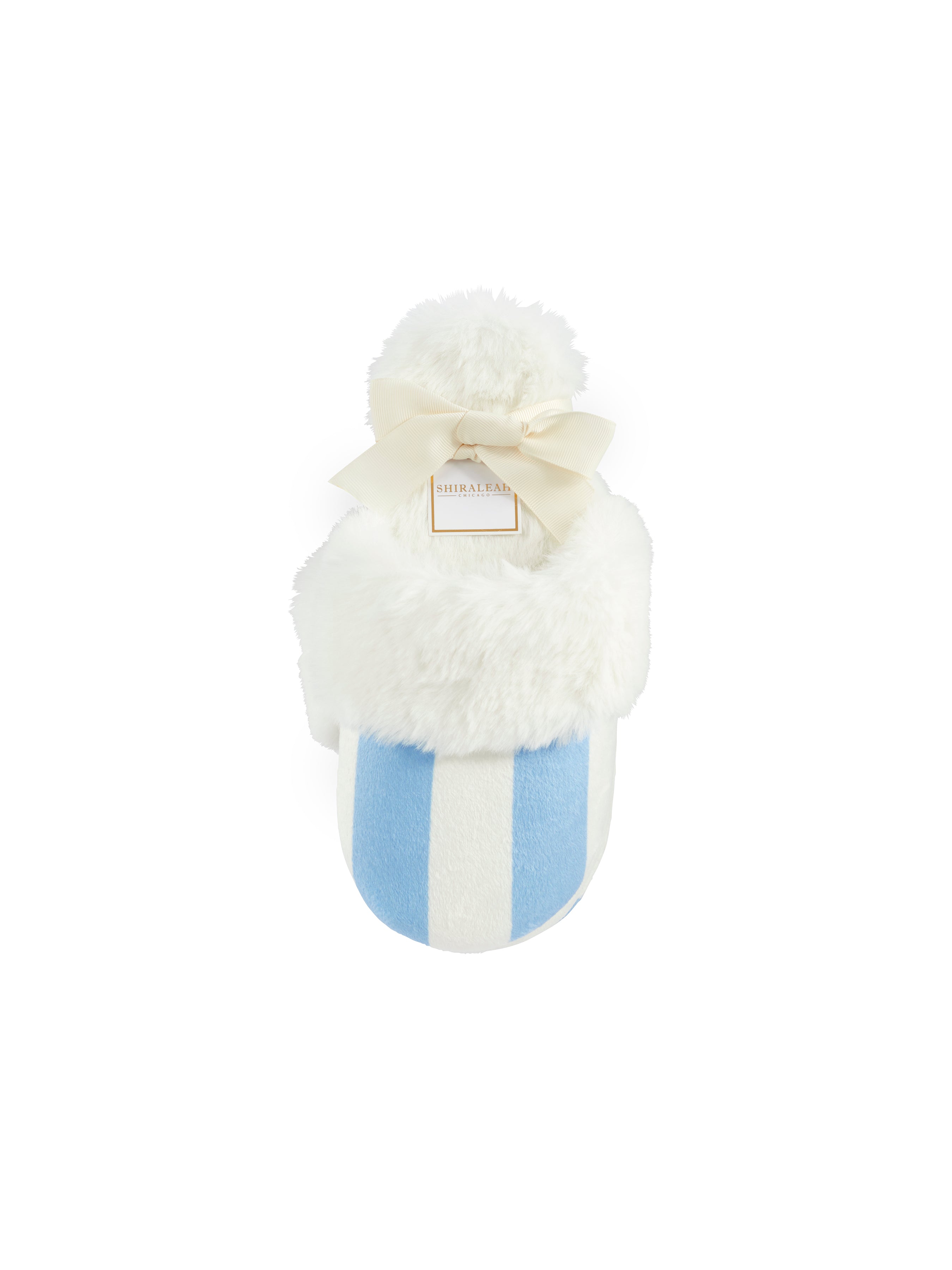 Shiraleah Assorted Set of 2 Sizes Helena Stripe Slippers, Sky