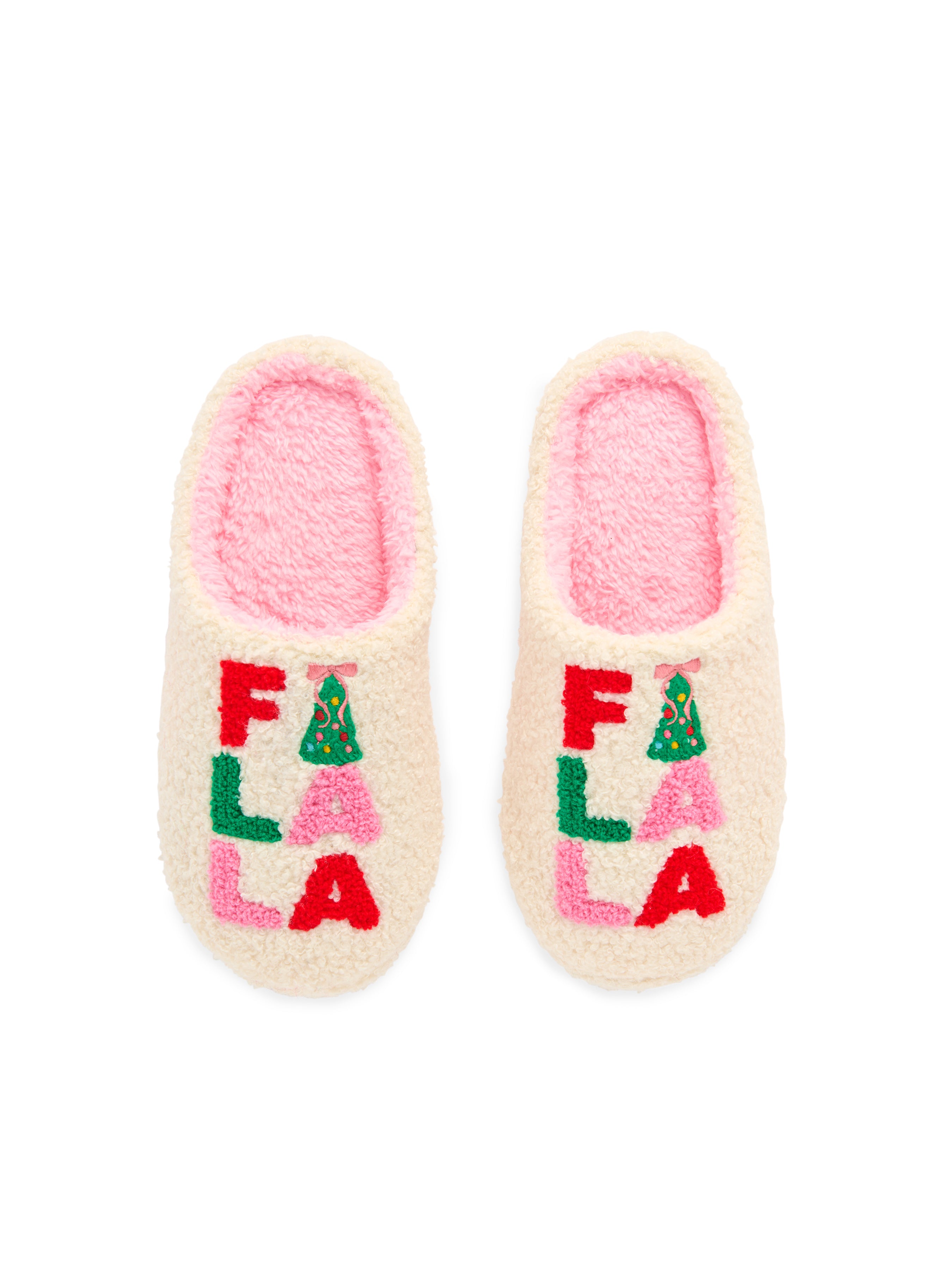 Shiraleah "Fa La La" Slippers, Ivory IVORY / S/M