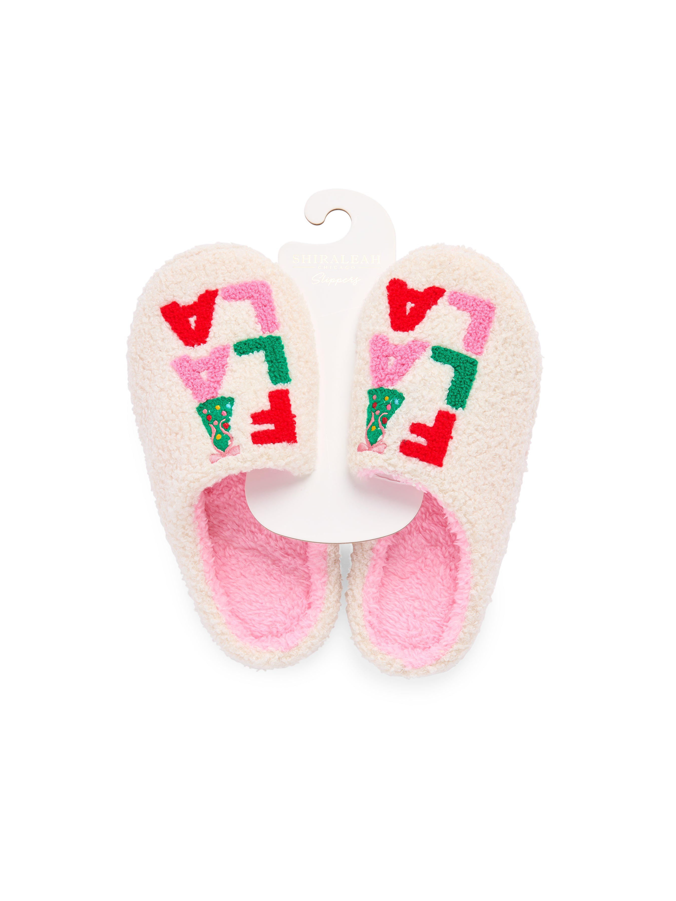 Shiraleah "Fa La La" Slippers, Ivory IVORY / S/M