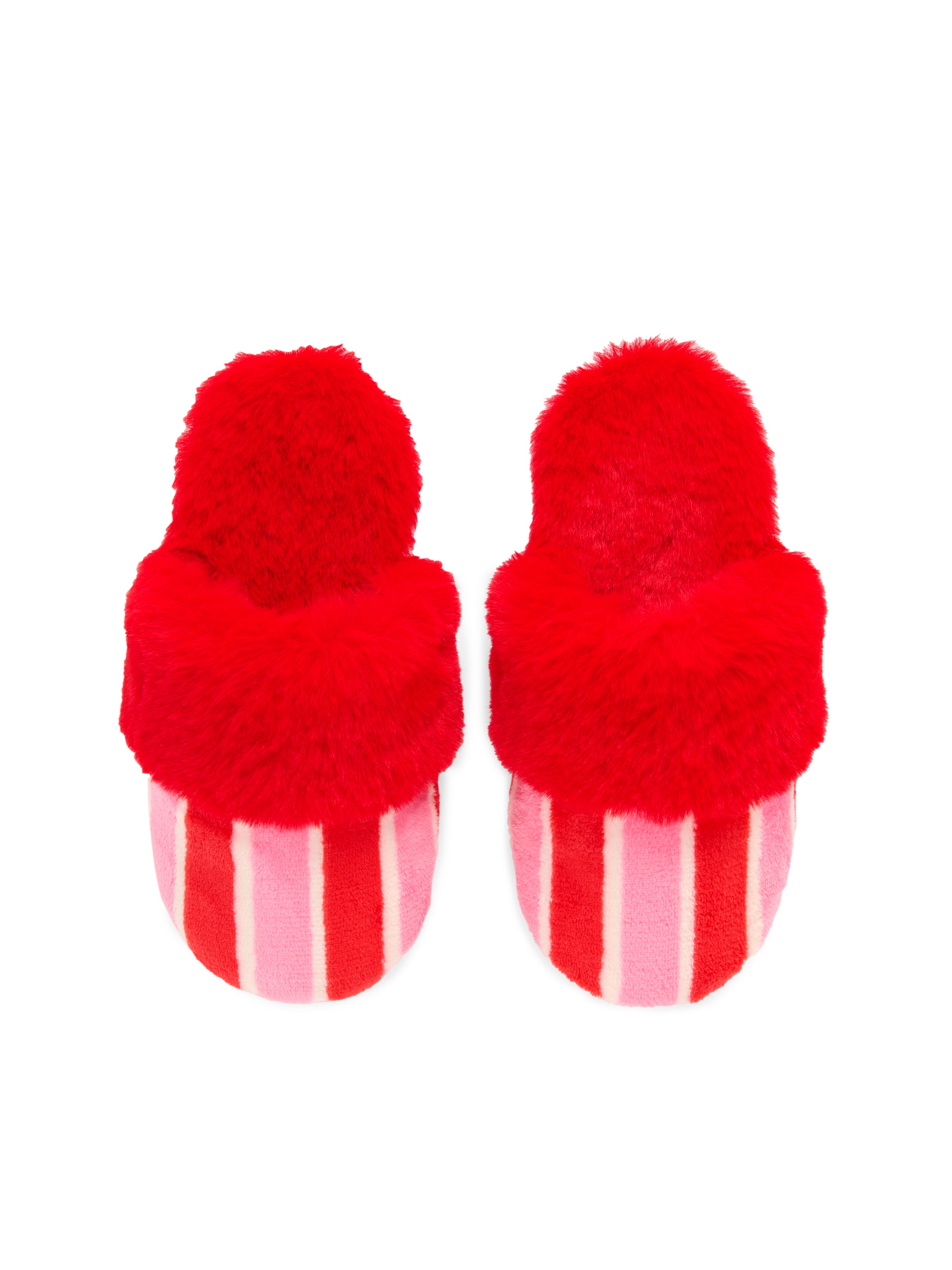 Shiraleah Holly Stripe Slippers, Red RED / S/M