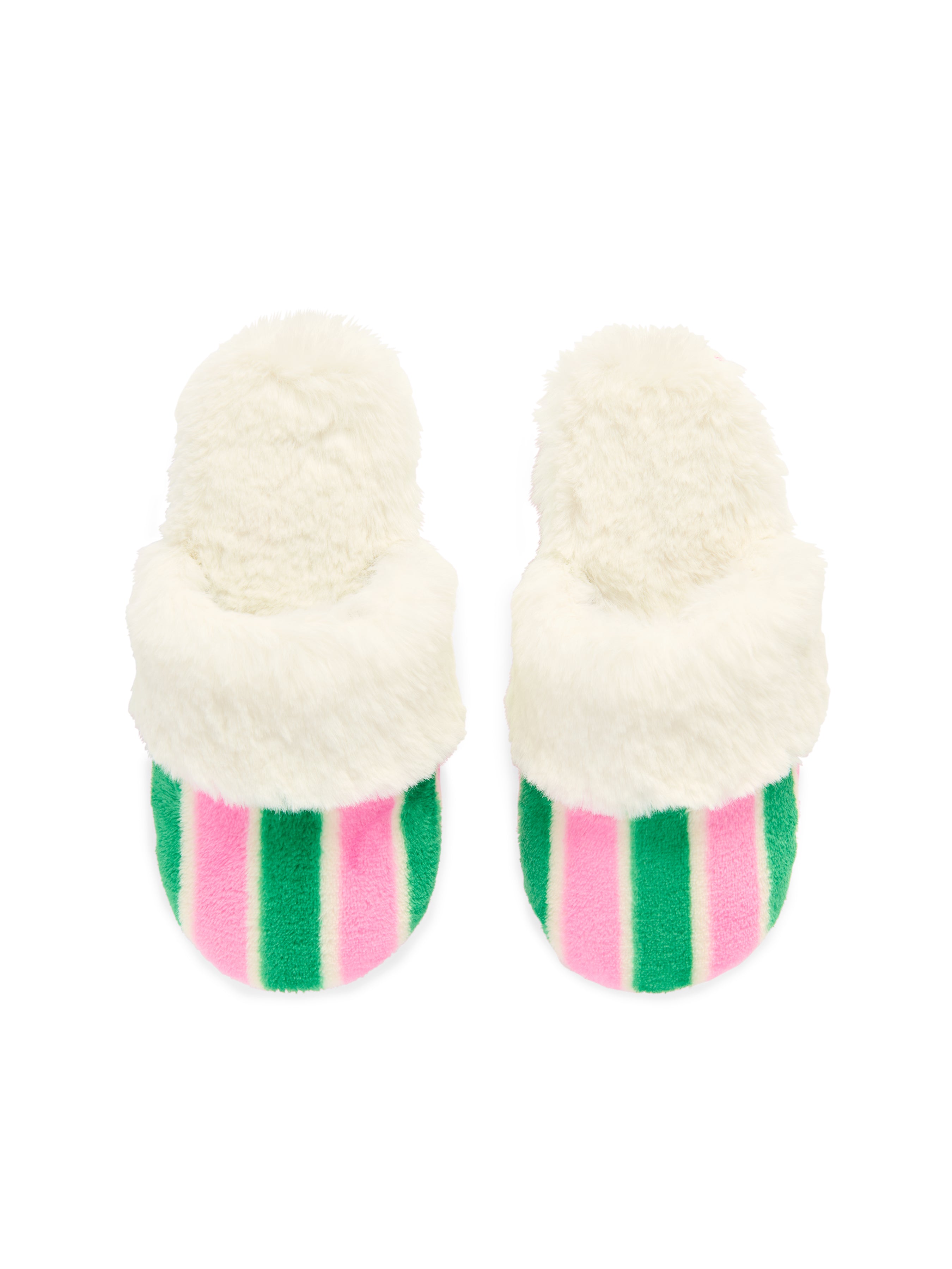 Shiraleah Holly Stripe Slippers, White WHITE / S/M
