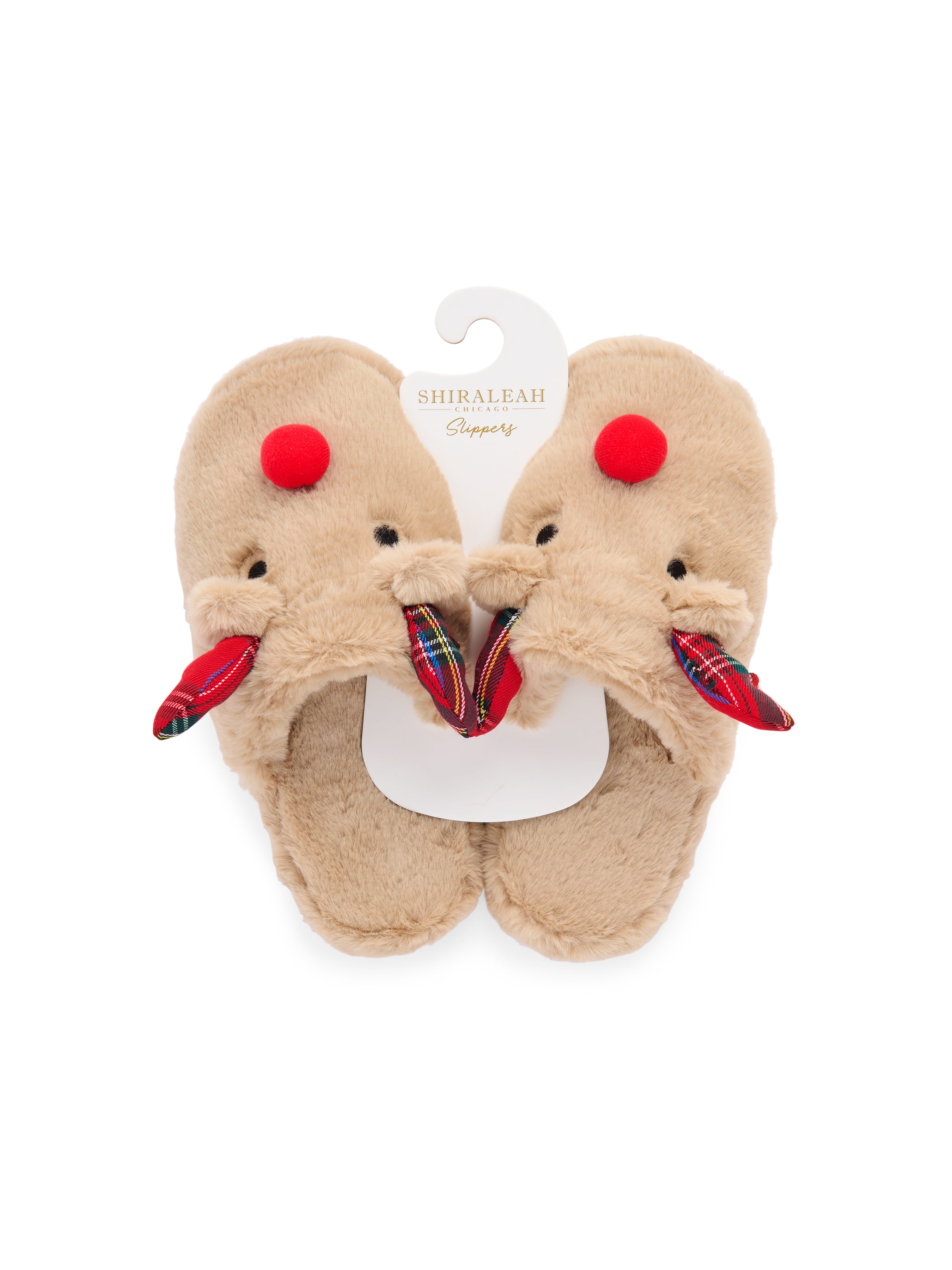 Shiraleah Reindeer Slippers, Brown BROWN / S/M