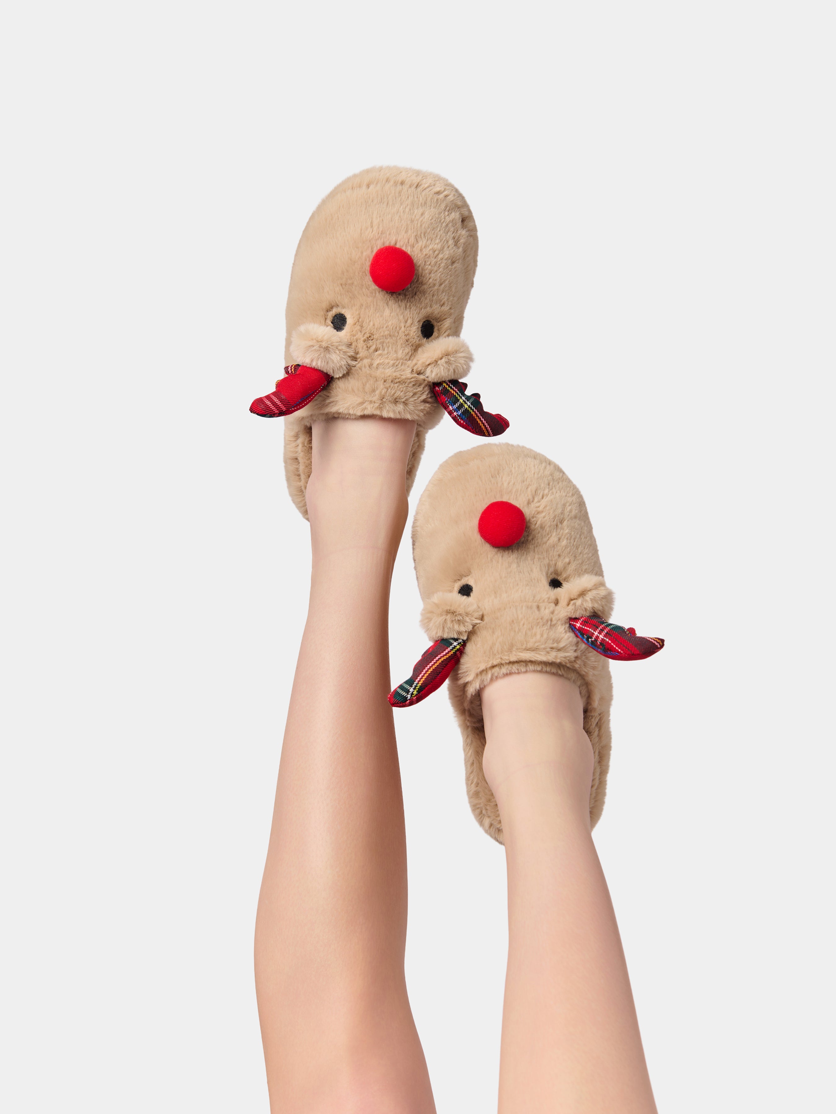 Shiraleah Reindeer Slippers, Brown BROWN / S/M