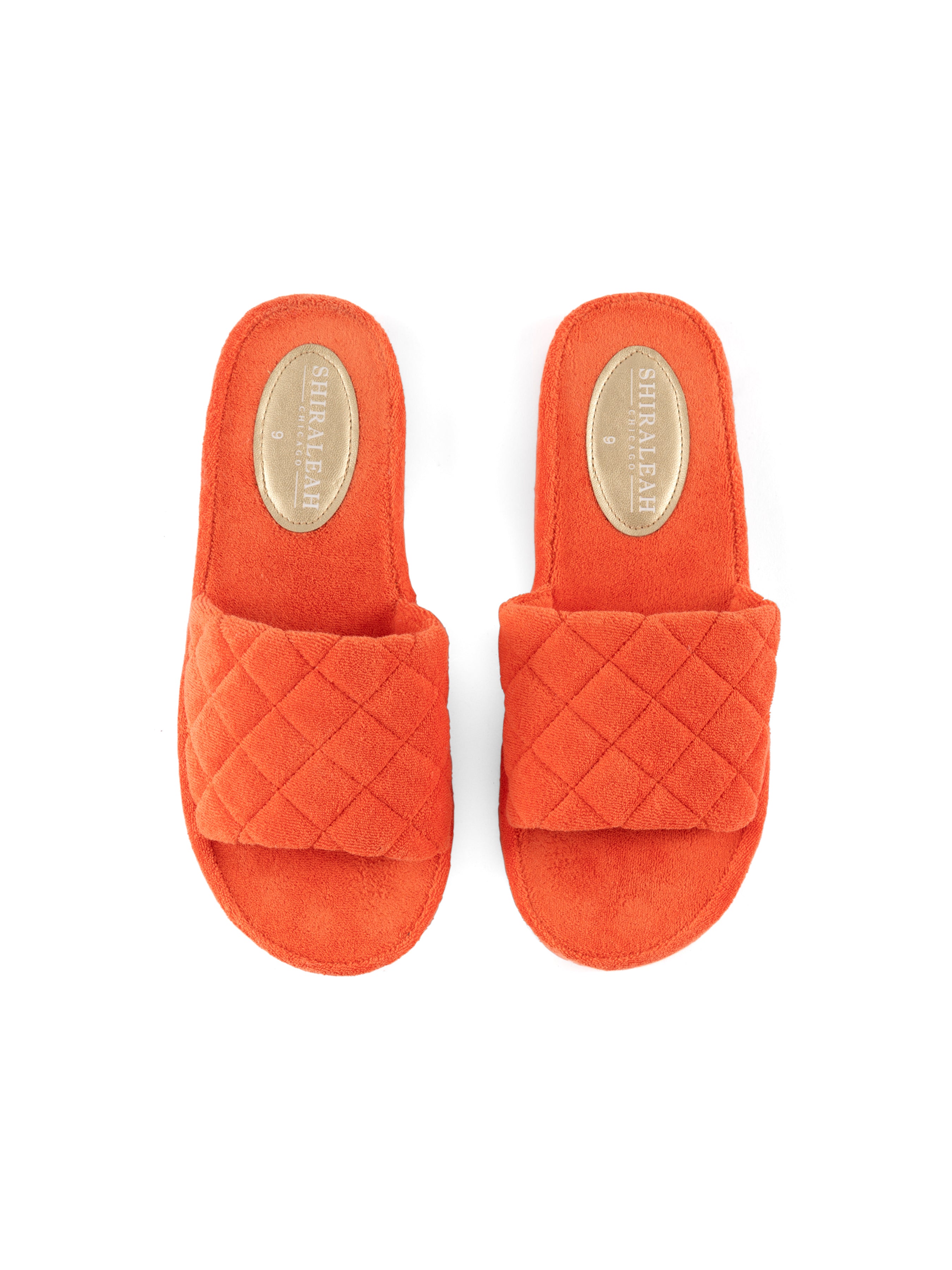Shiraleah Sol Terry Pool Slides, Orange