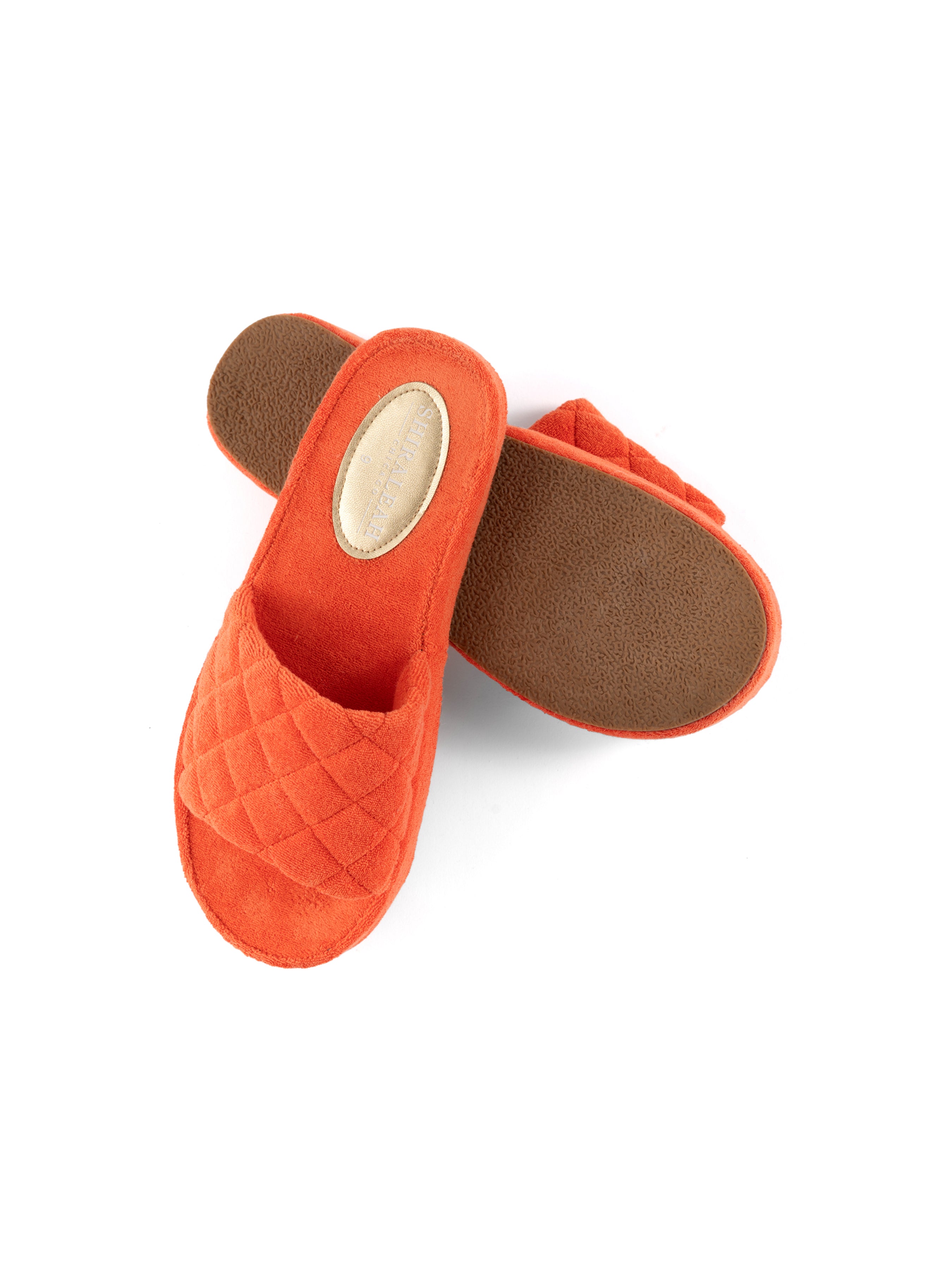 Shiraleah Sol Terry Pool Slides, Orange
