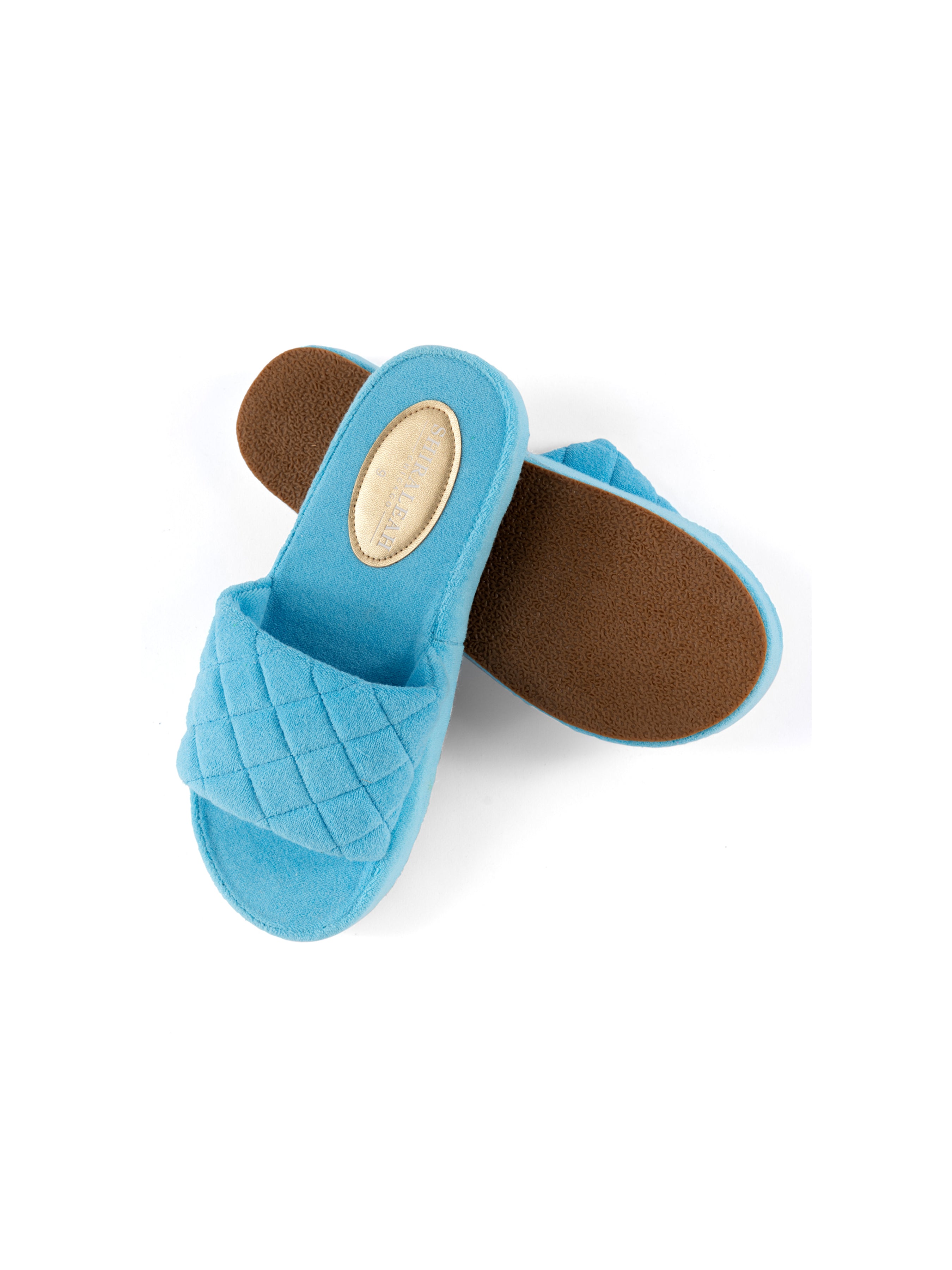 Shiraleah Sol Terry Pool Slides, Turquoise
