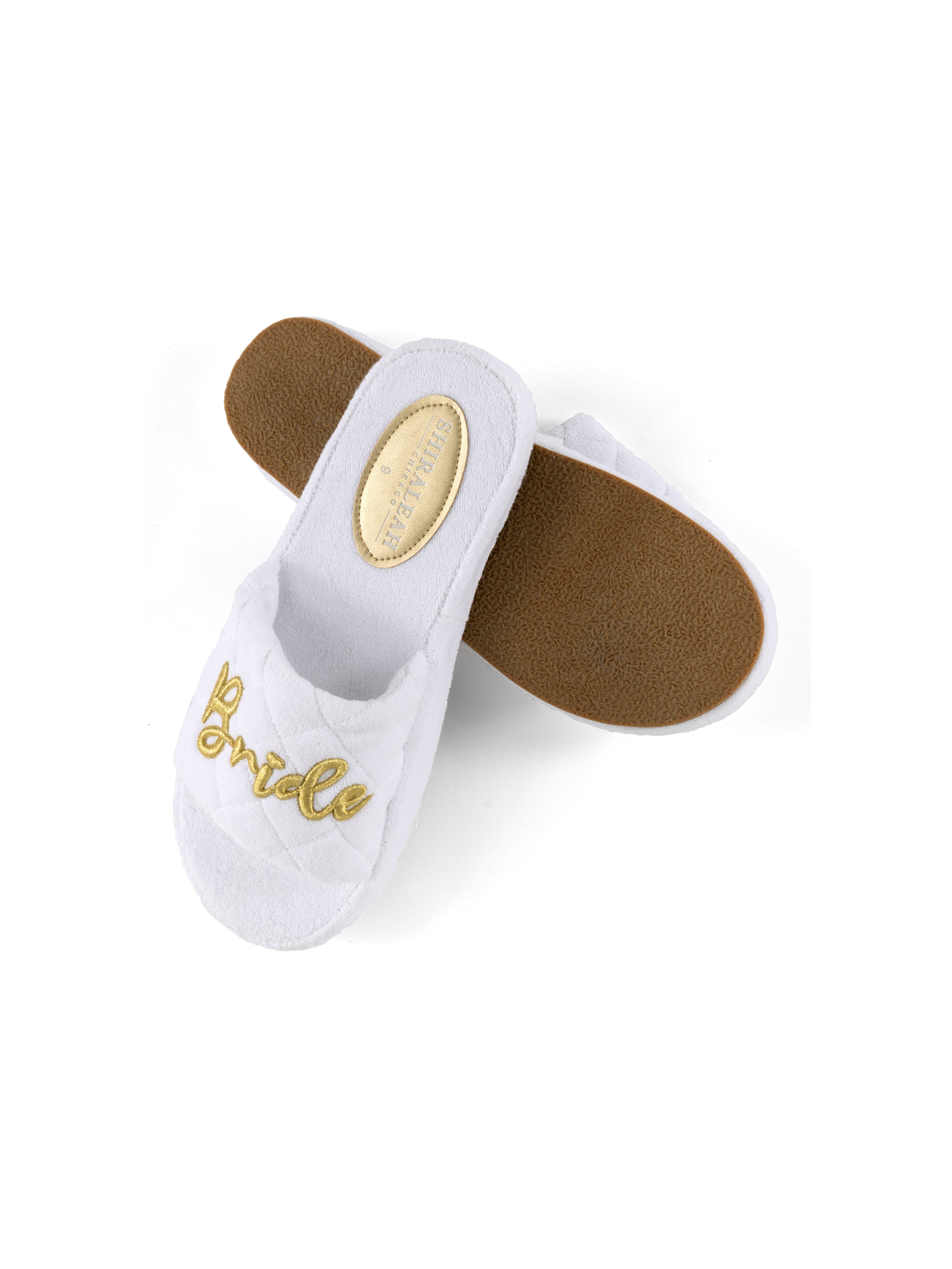 Shiraleah Terry "Bride" Pool Slides, White