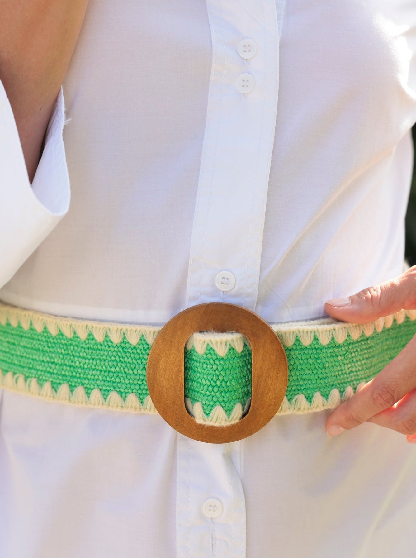 Shiraleah Assorted Set of 2 Kayla Belts, Green